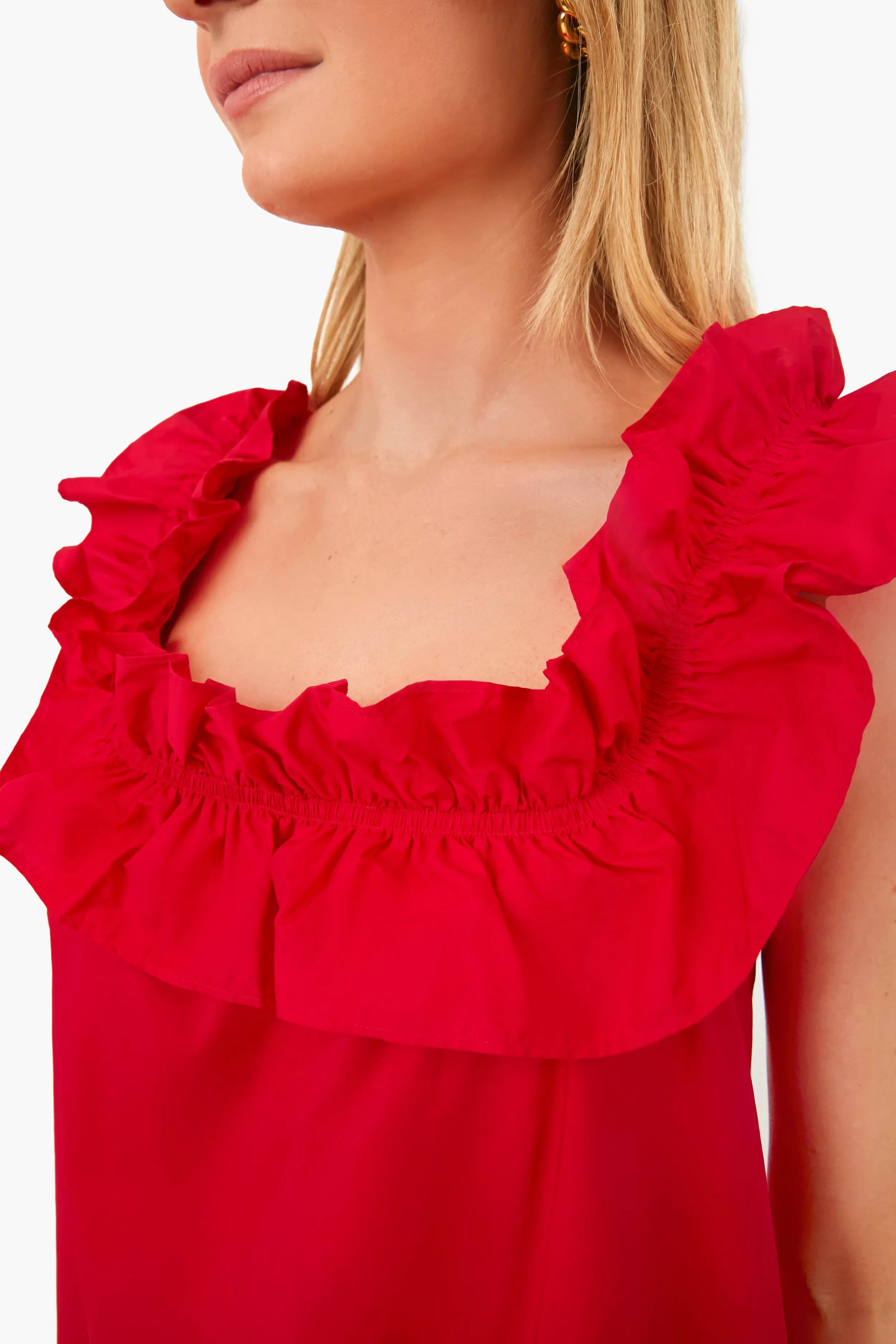 Red Maria Mini Dress sold by Tuckernuck product image thumbnail 5