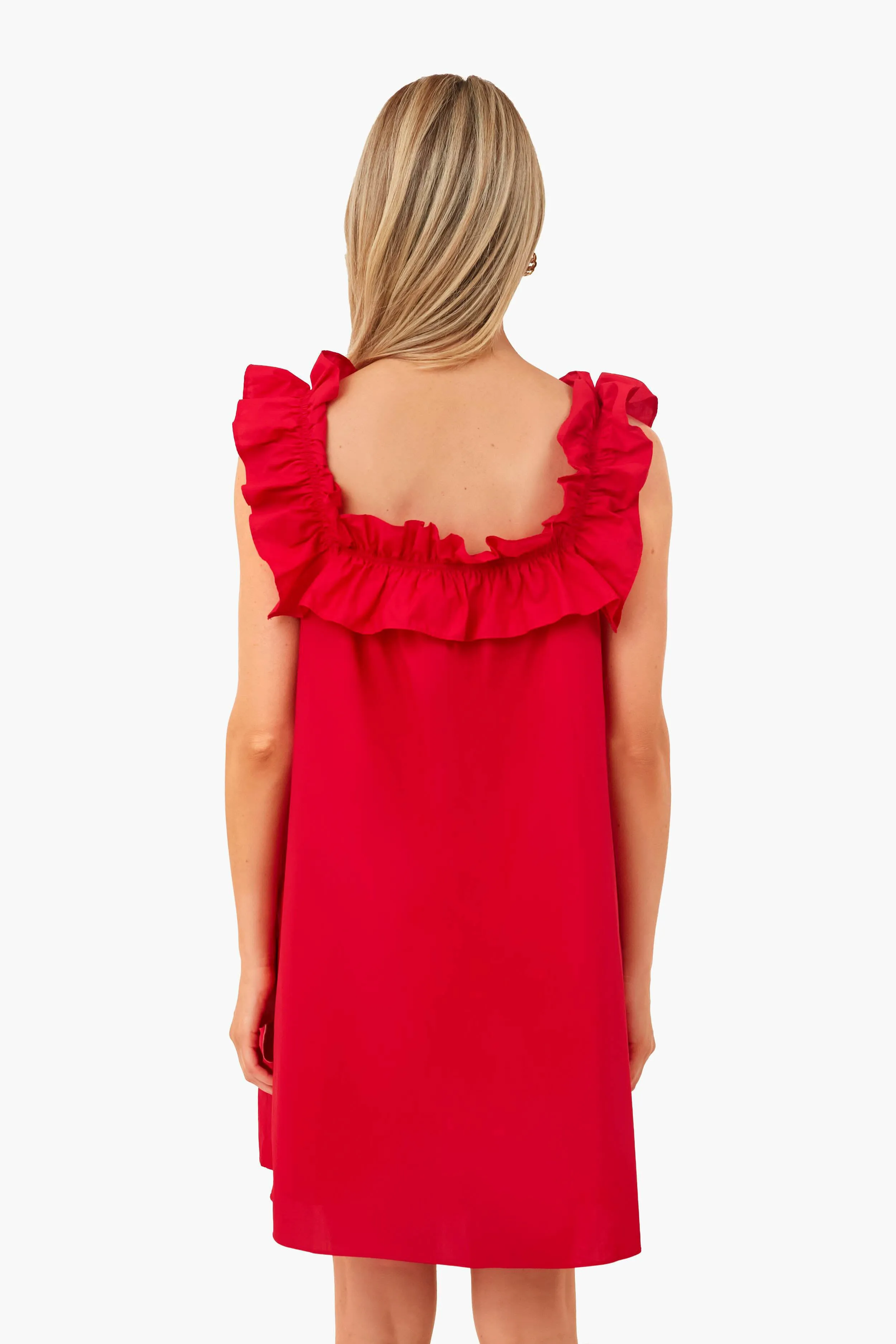 Red Maria Mini Dress sold by Tuckernuck product image thumbnail 4