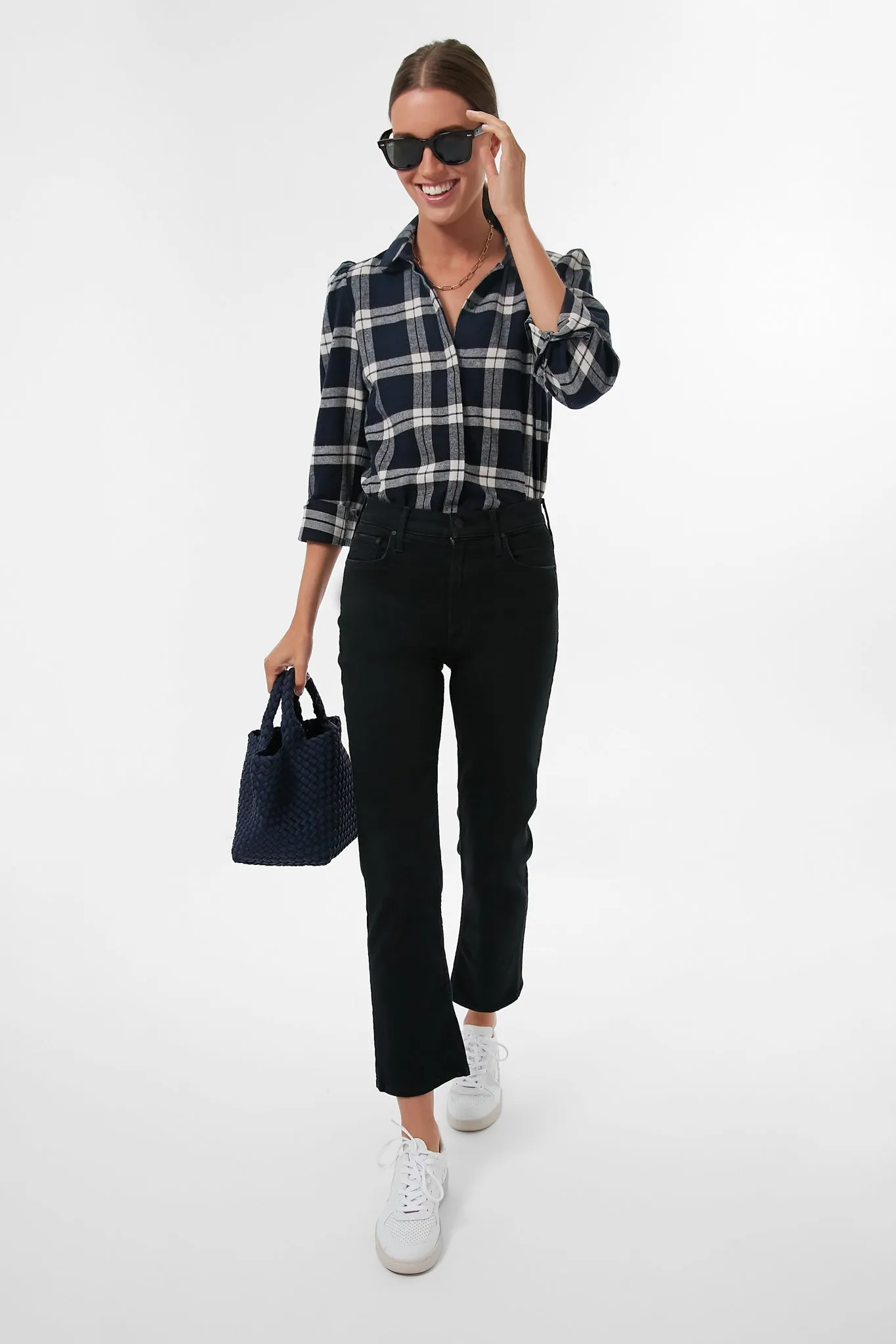 Midnight Plaid Saranac Shirt sold by Tuckernuck product image thumbnail 2