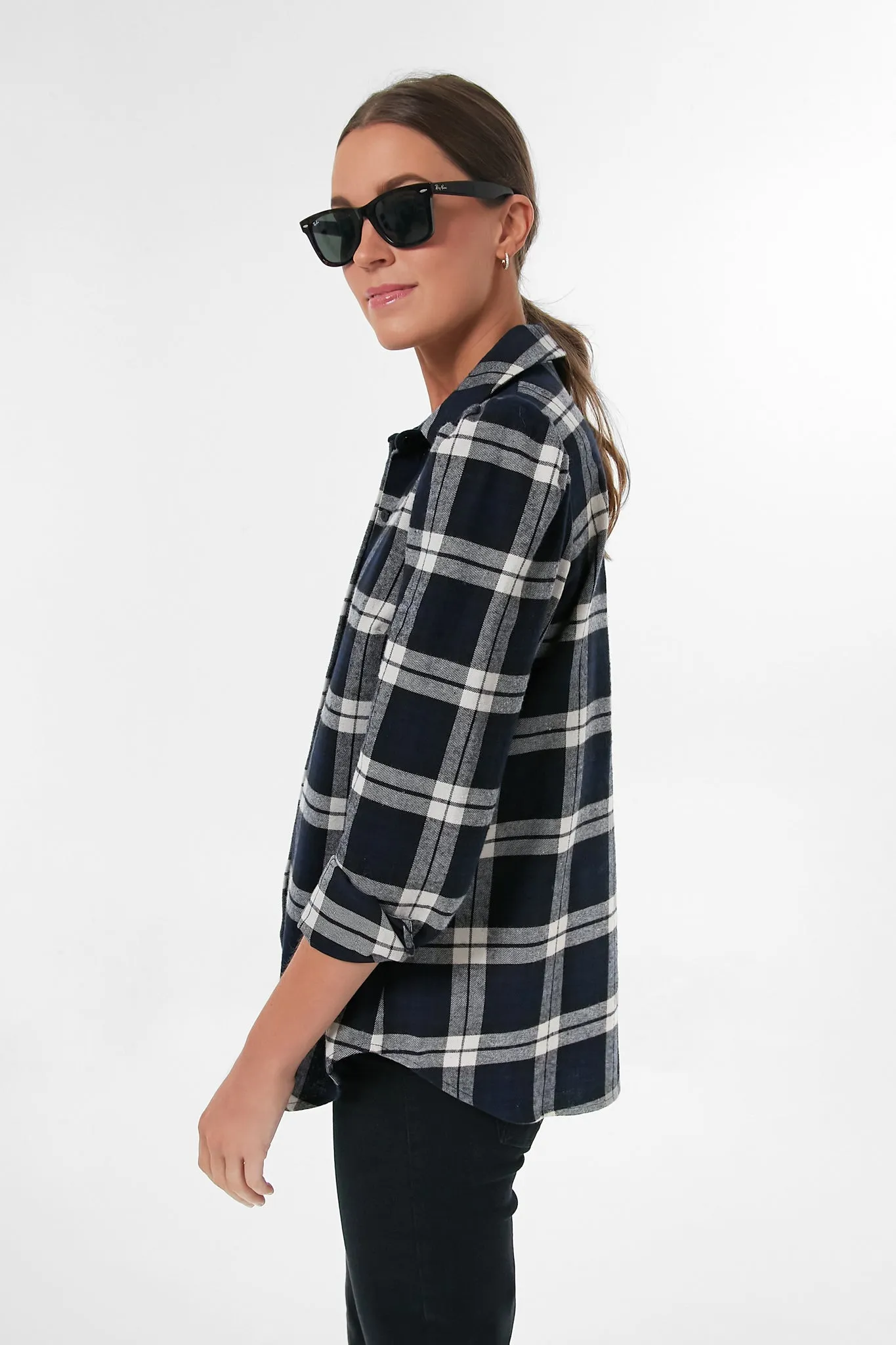 Midnight Plaid Saranac Shirt sold by Tuckernuck product image thumbnail 3