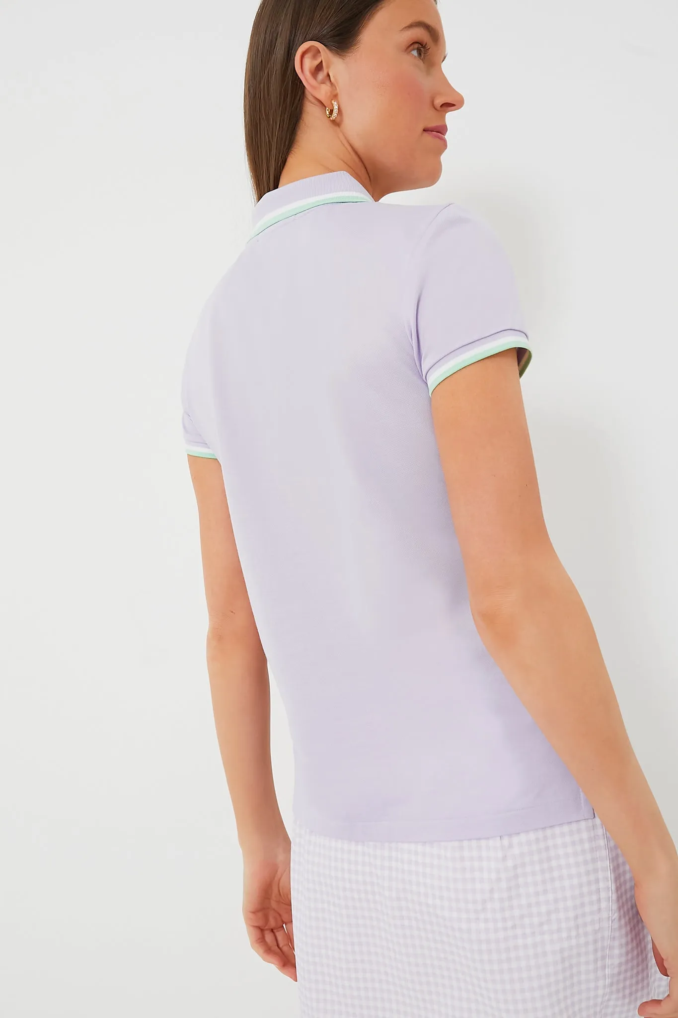 Purple Short Sleeve Tour Pique Val Polo sold by Tuckernuck product image thumbnail 4