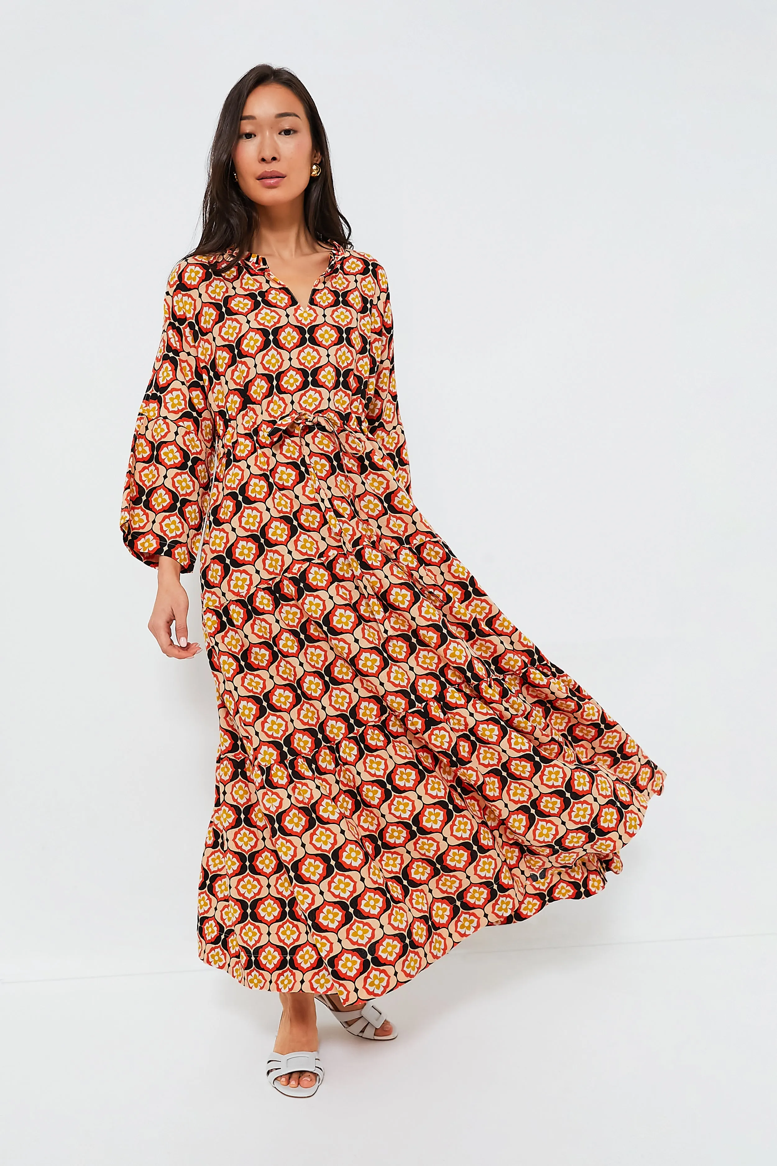 Twiggy Buds Marisol Tie-Waist Caftan sold by Tuckernuck