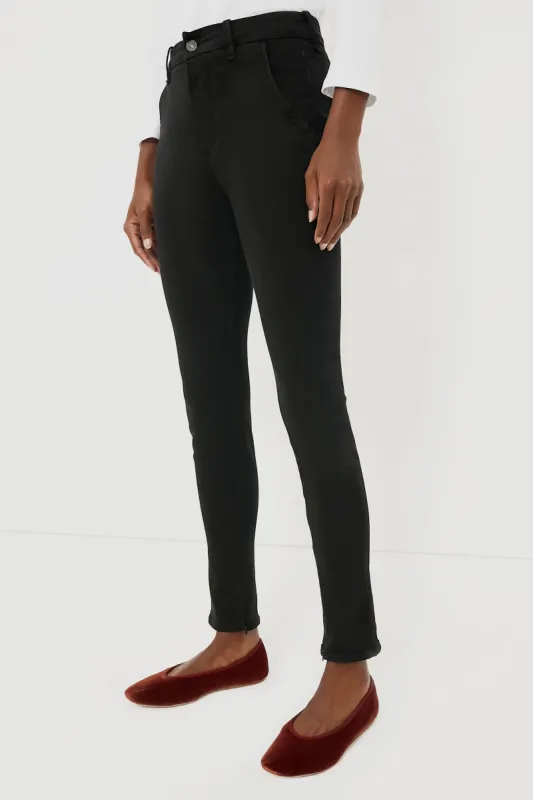 Plush Black Jayla Split Skinny sold by Tuckernuck
