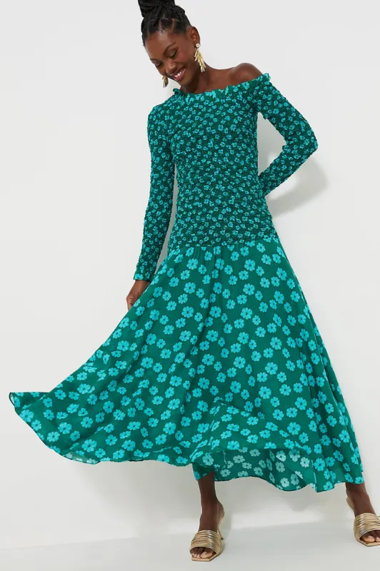 Forest Bombay Bloom Lettie Dress sold by Tuckernuck