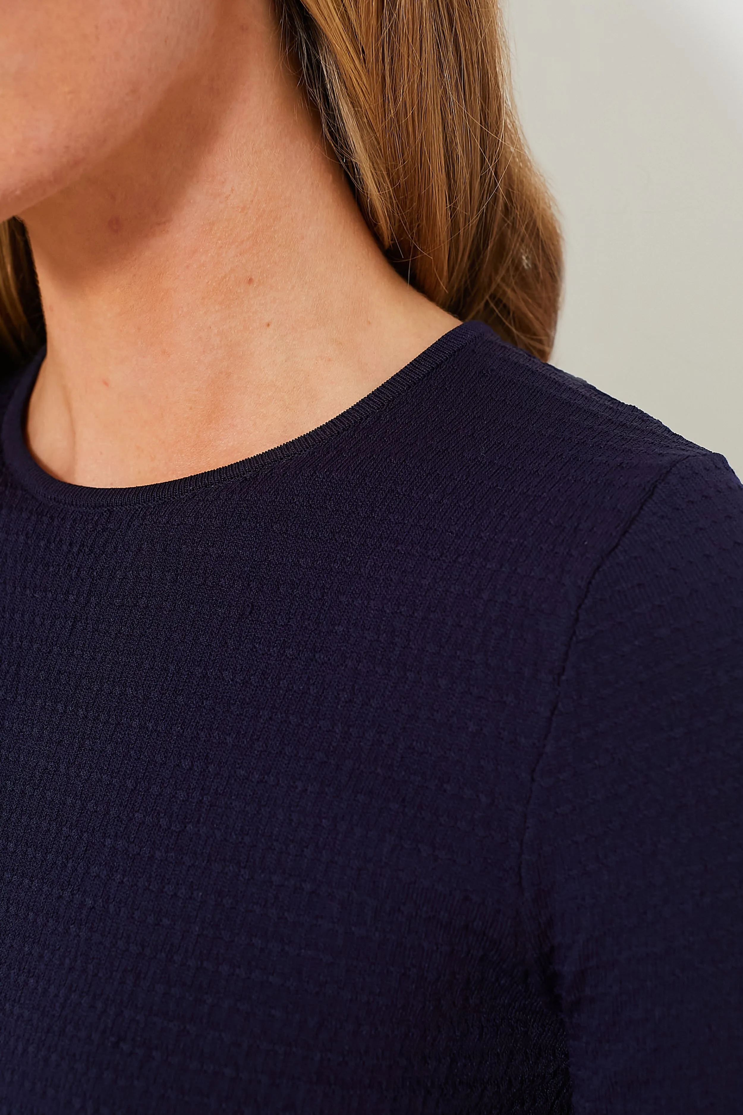 Navy Double Knit Lennox Dress sold by Tuckernuck product image thumbnail 5