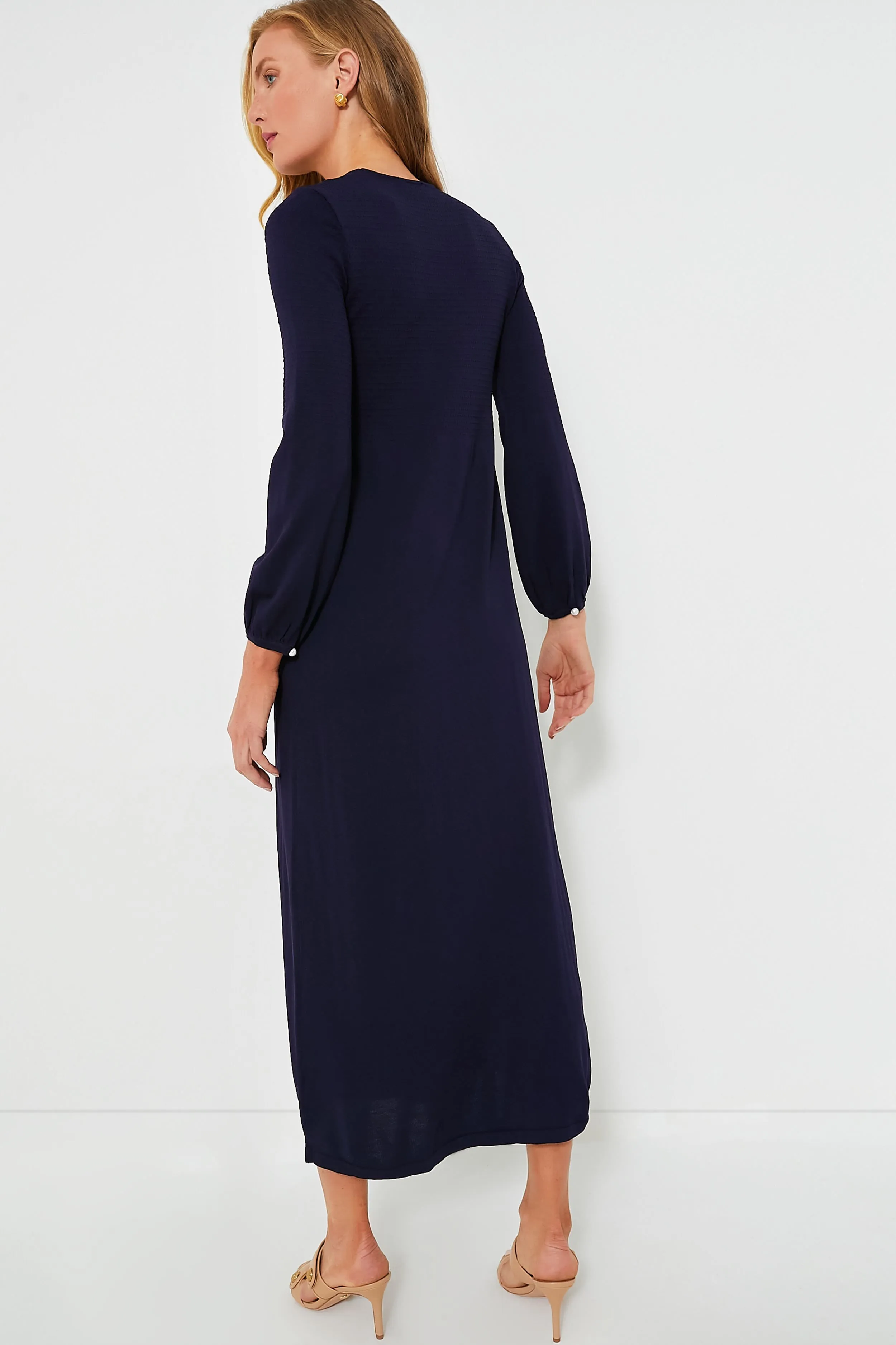 Navy Double Knit Lennox Dress sold by Tuckernuck product image thumbnail 4