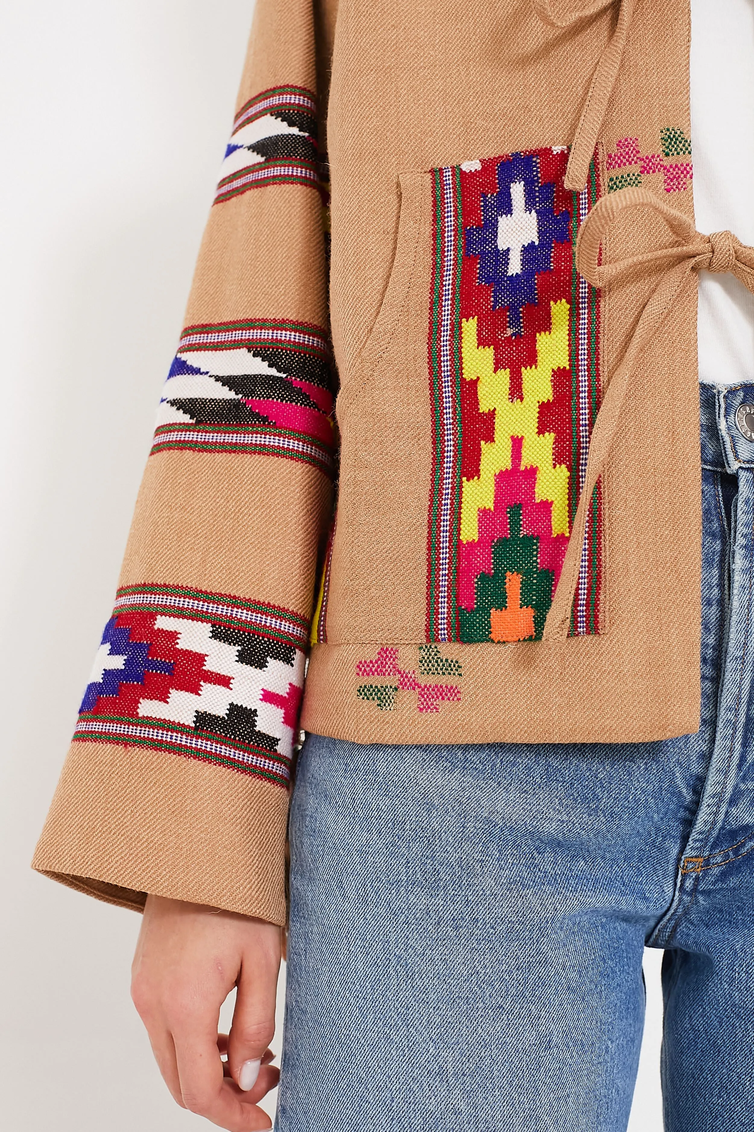 Tan Dune Western Blanket Jacket sold by Tuckernuck product image thumbnail 5