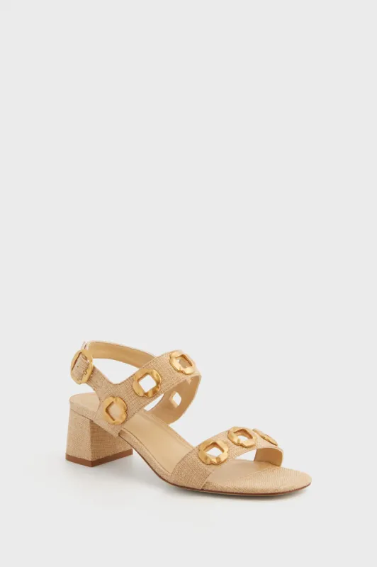 Beige Raffia Milan Sandals sold by Tuckernuck