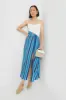 White & Blue Stripe Linen Maxi Dress sold by Tuckernuck