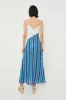 White & Blue Stripe Linen Maxi Dress sold by Tuckernuck