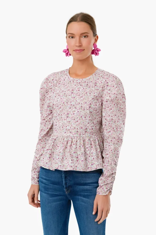 Pink Floral Mia Blouse sold by Tuckernuck