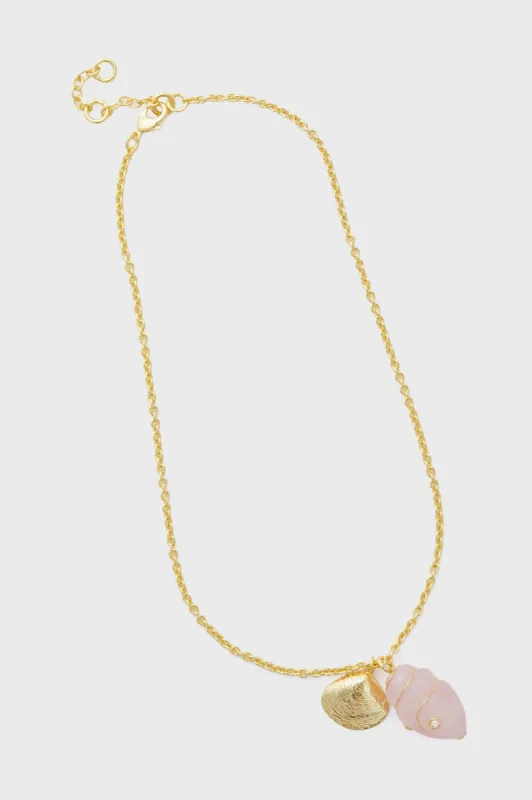 Rose Quartz Coco Necklace made by Tuckernuck