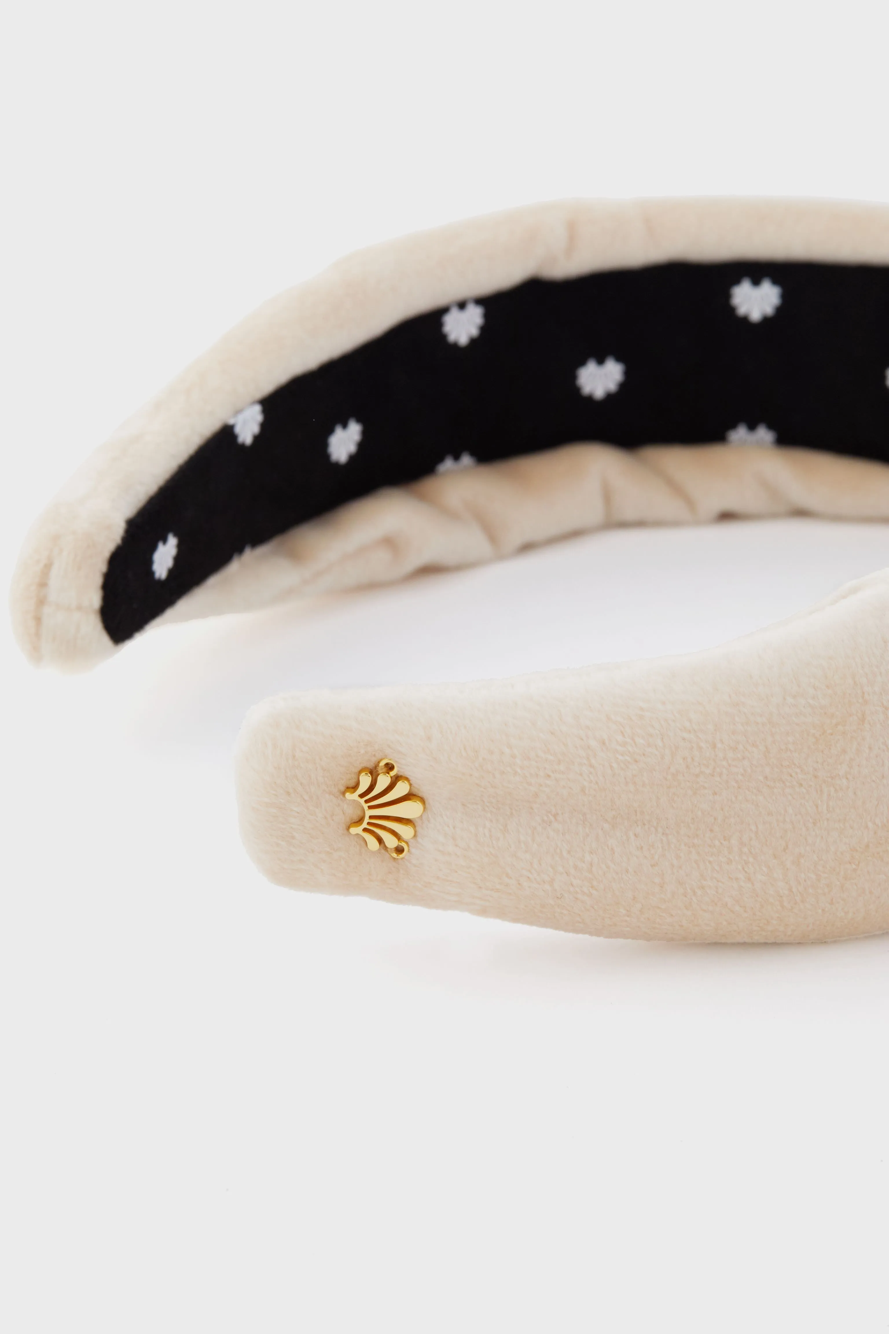 Latte Velvet Knotted Headband sold by Tuckernuck product image thumbnail 4