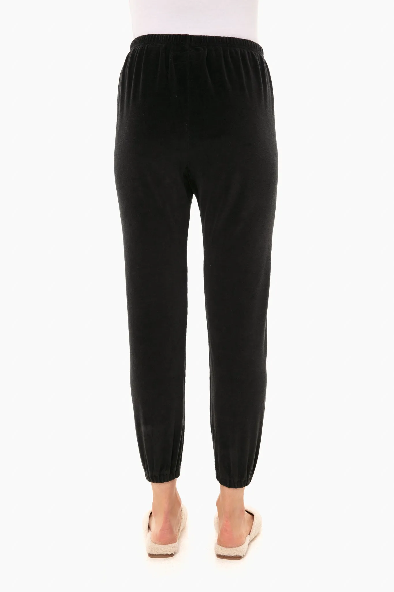 Almost Black Velour Sweatpant sold by Tuckernuck product image thumbnail 3