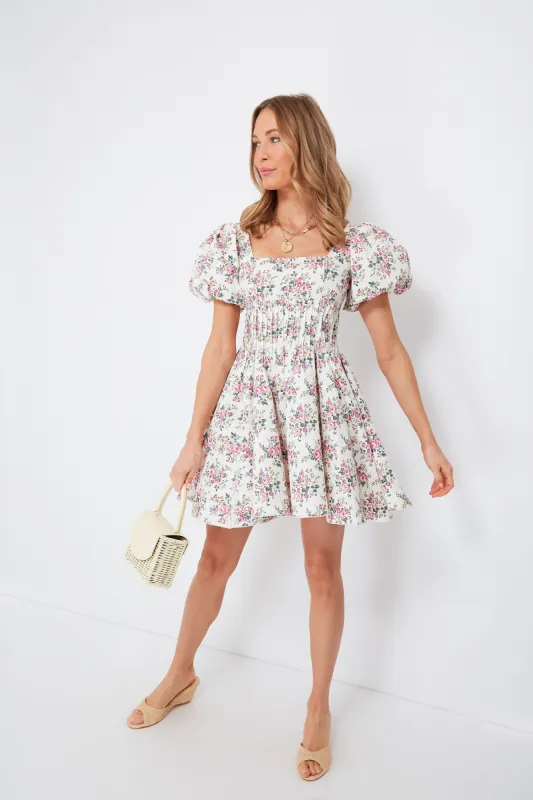 Pink Floral Aurelia Mini Dress sold by Tuckernuck