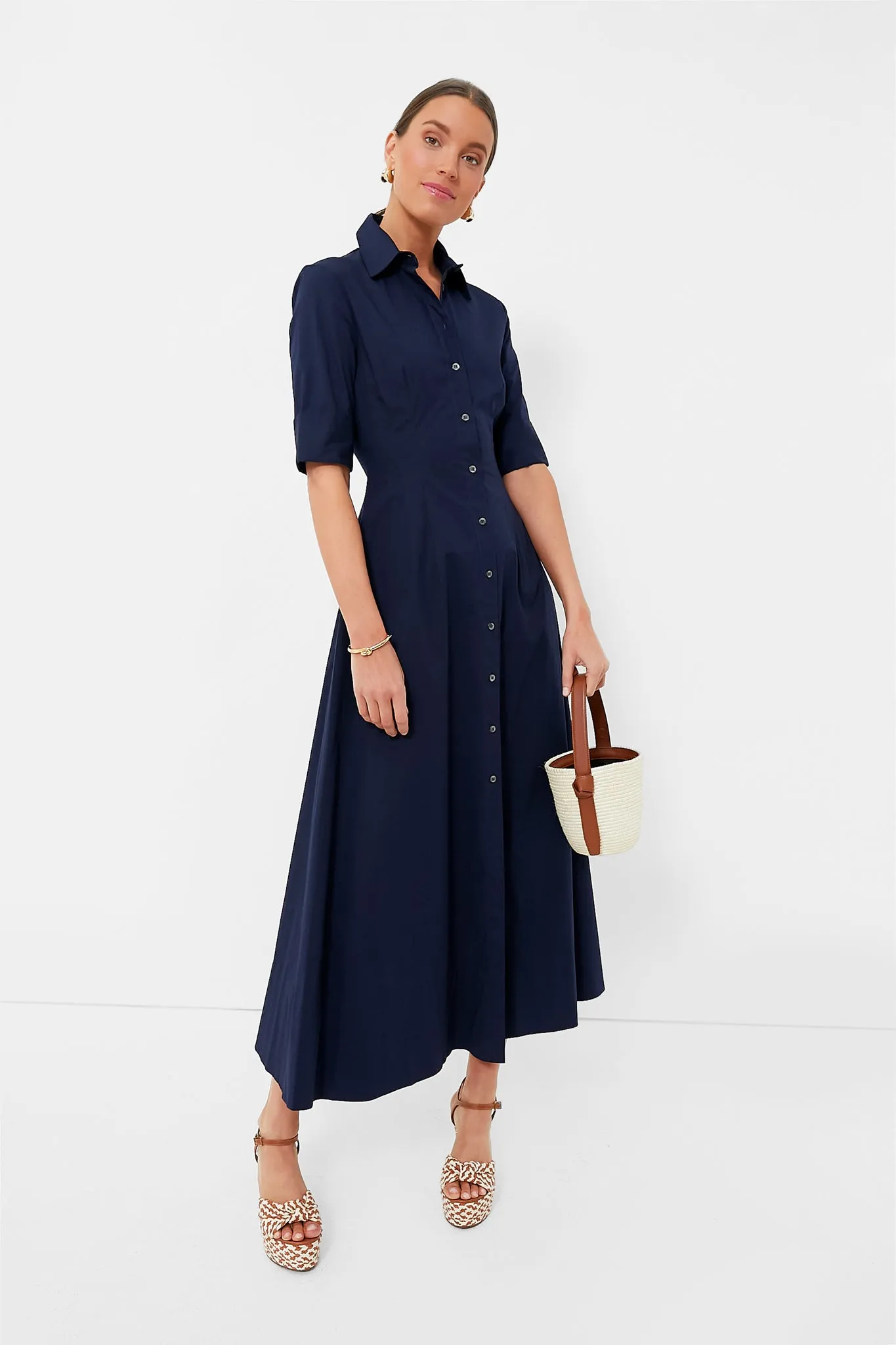 Navy Joan Maxi Dress sold by Tuckernuck product image thumbnail 2