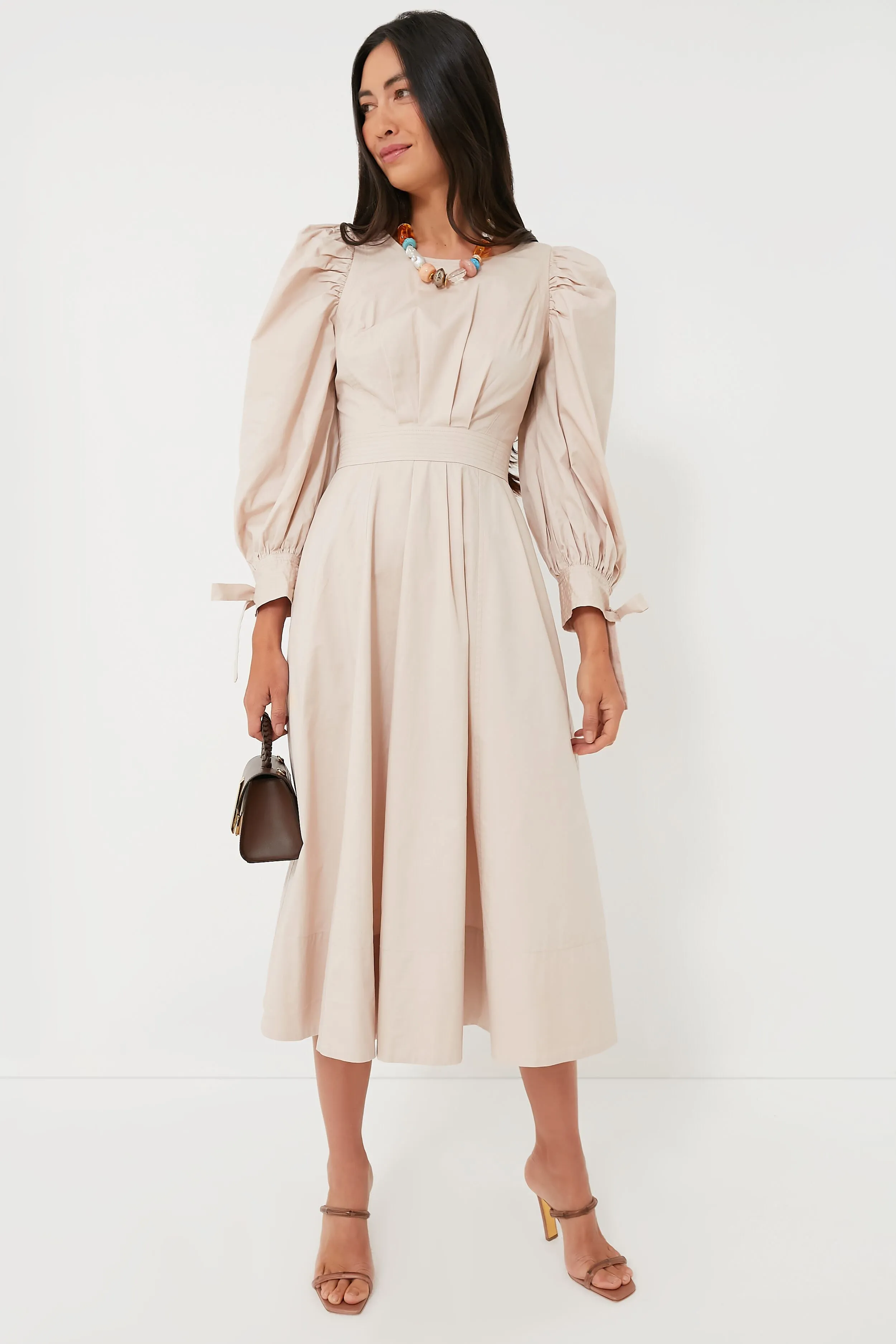 Stone Beige Leighton Midi Dress sold by Tuckernuck product image thumbnail 2