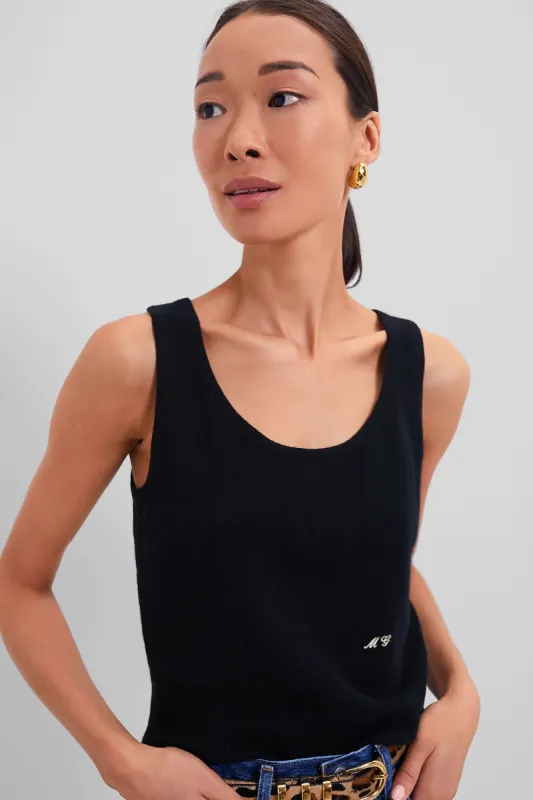 Black Cashmere Knit Tank sold by Tuckernuck
