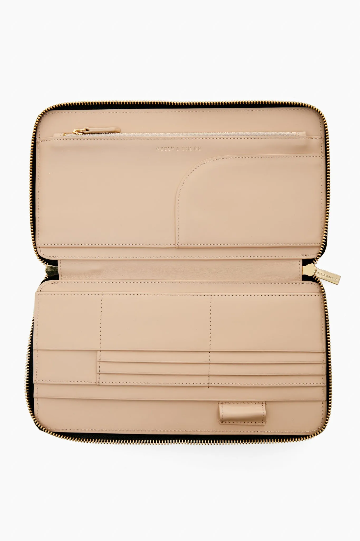Black Pebble Leather Travel Wallet sold by Tuckernuck product image thumbnail 2
