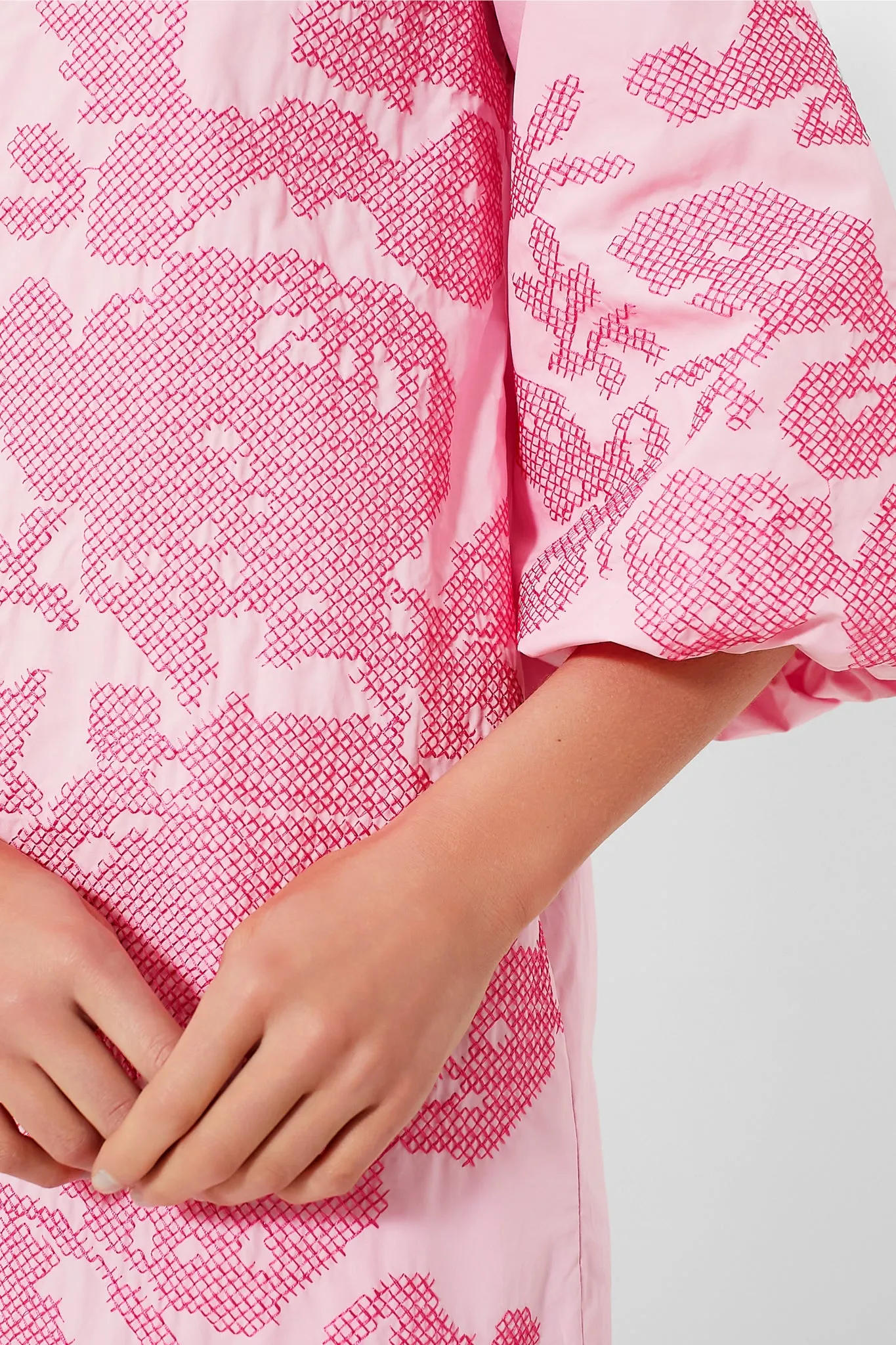 Pink Embroidery Arem Caftan sold by Tuckernuck product image thumbnail 5