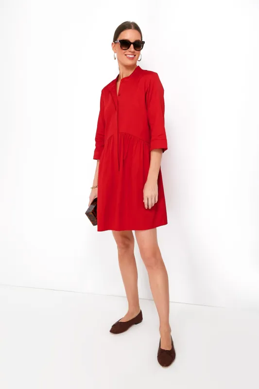 Fiery Red Royal Shirt Dress sold by Tuckernuck