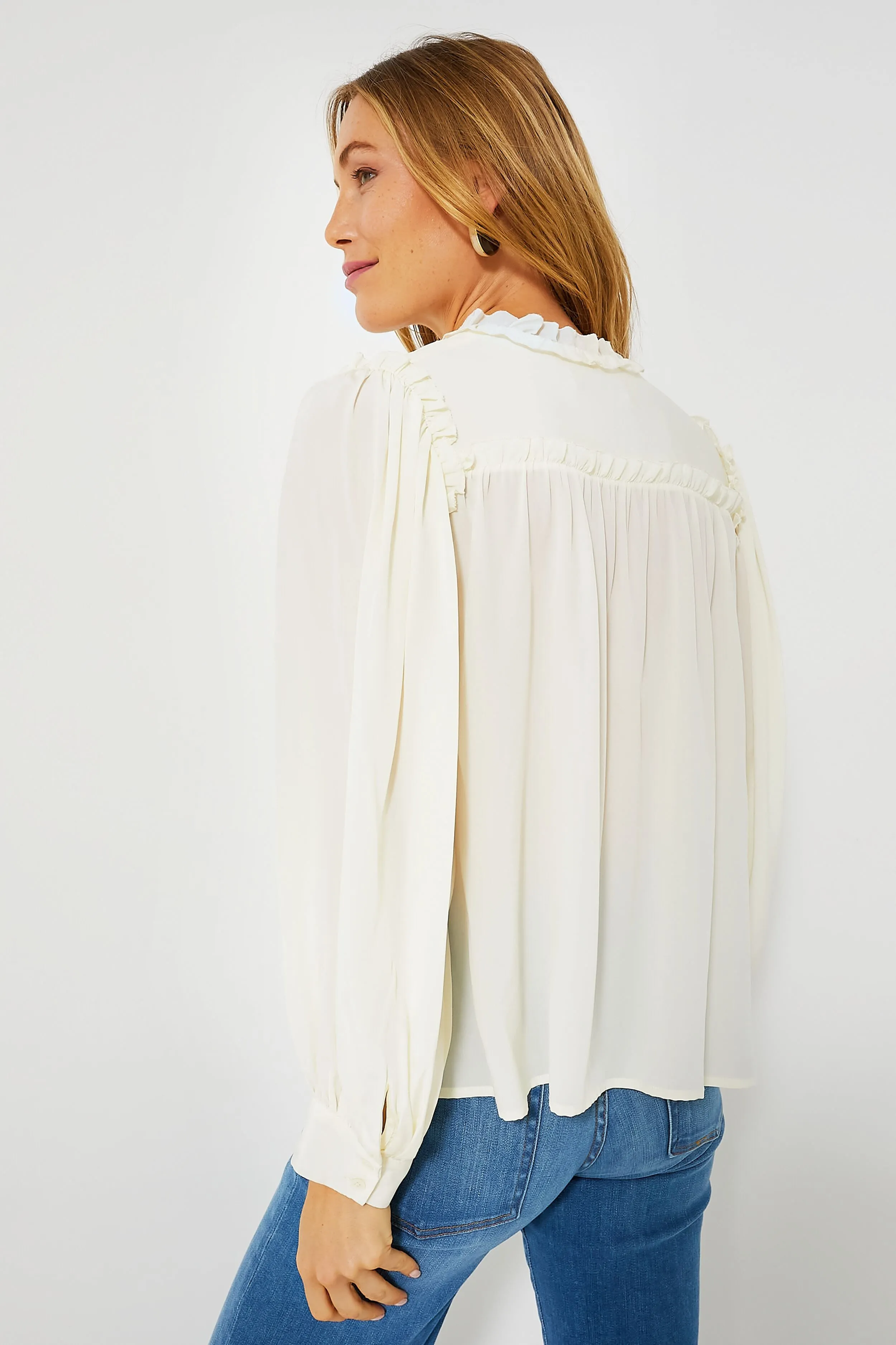 Ivory Soraya Solid Long Sleeve Top sold by Tuckernuck product image thumbnail 4