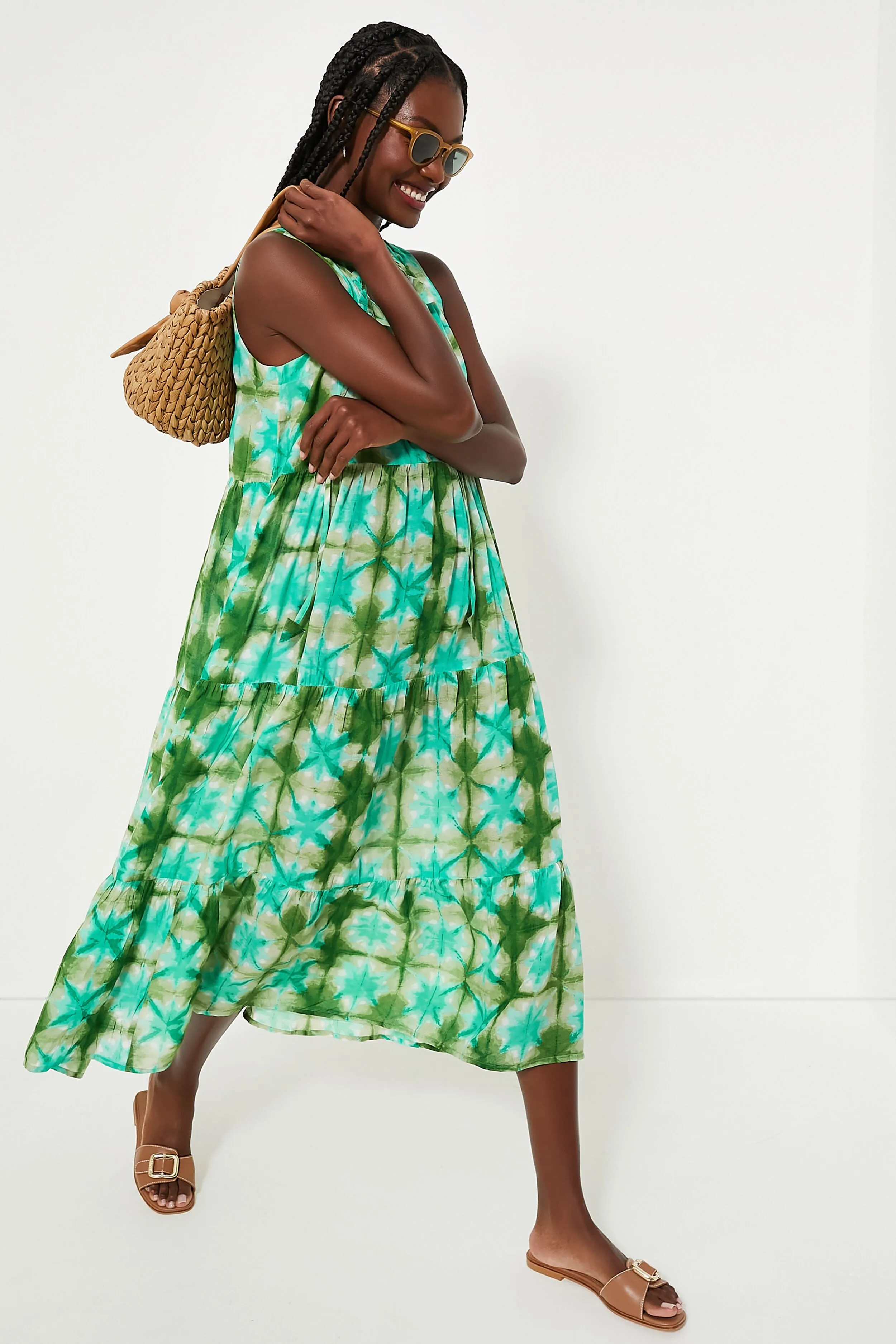 Seafoam Medallion Salty Paloma Caftan sold by Tuckernuck product image thumbnail 2