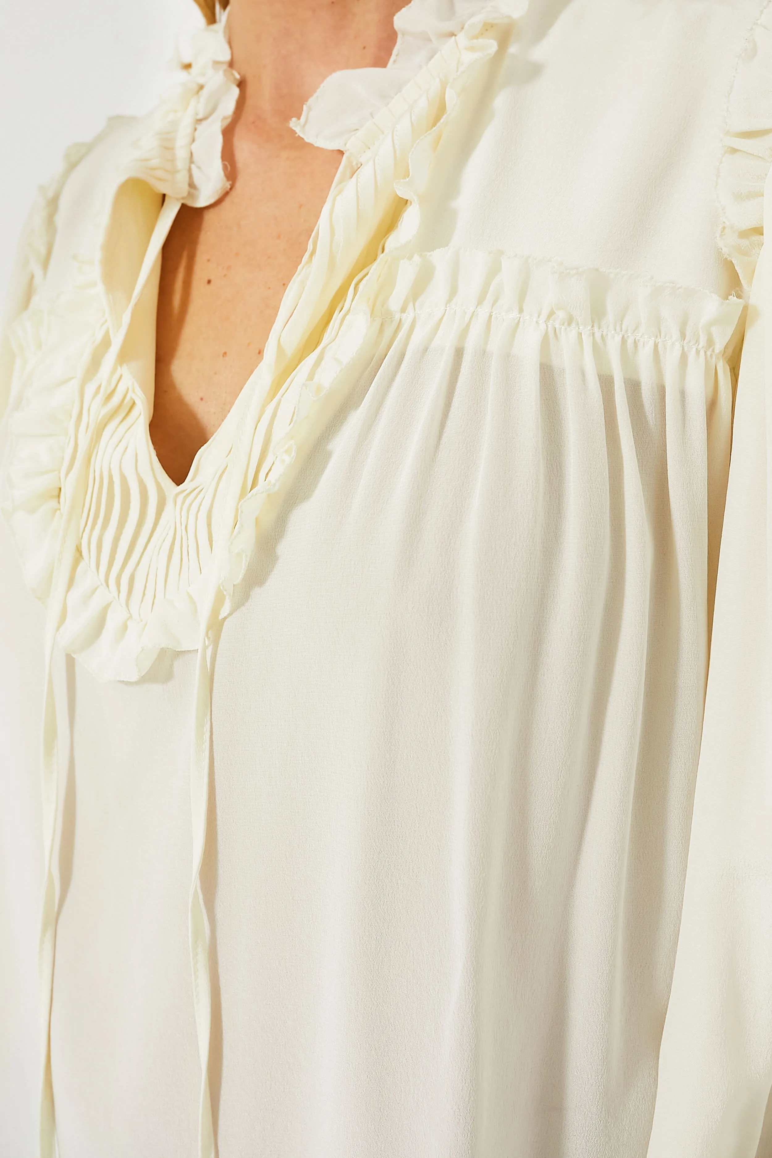 Ivory Soraya Solid Long Sleeve Top sold by Tuckernuck product image thumbnail 5