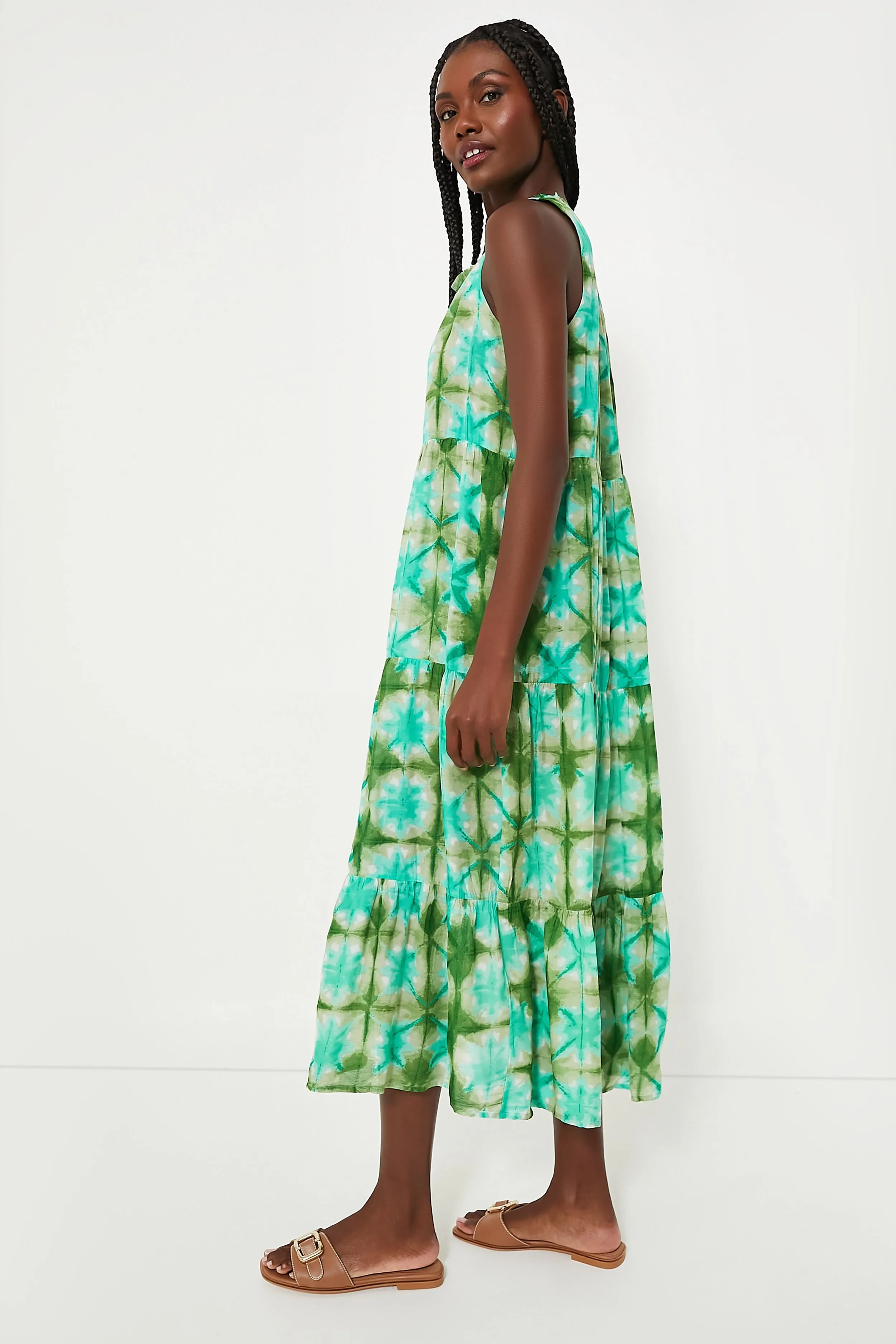 Seafoam Medallion Salty Paloma Caftan sold by Tuckernuck product image thumbnail 3