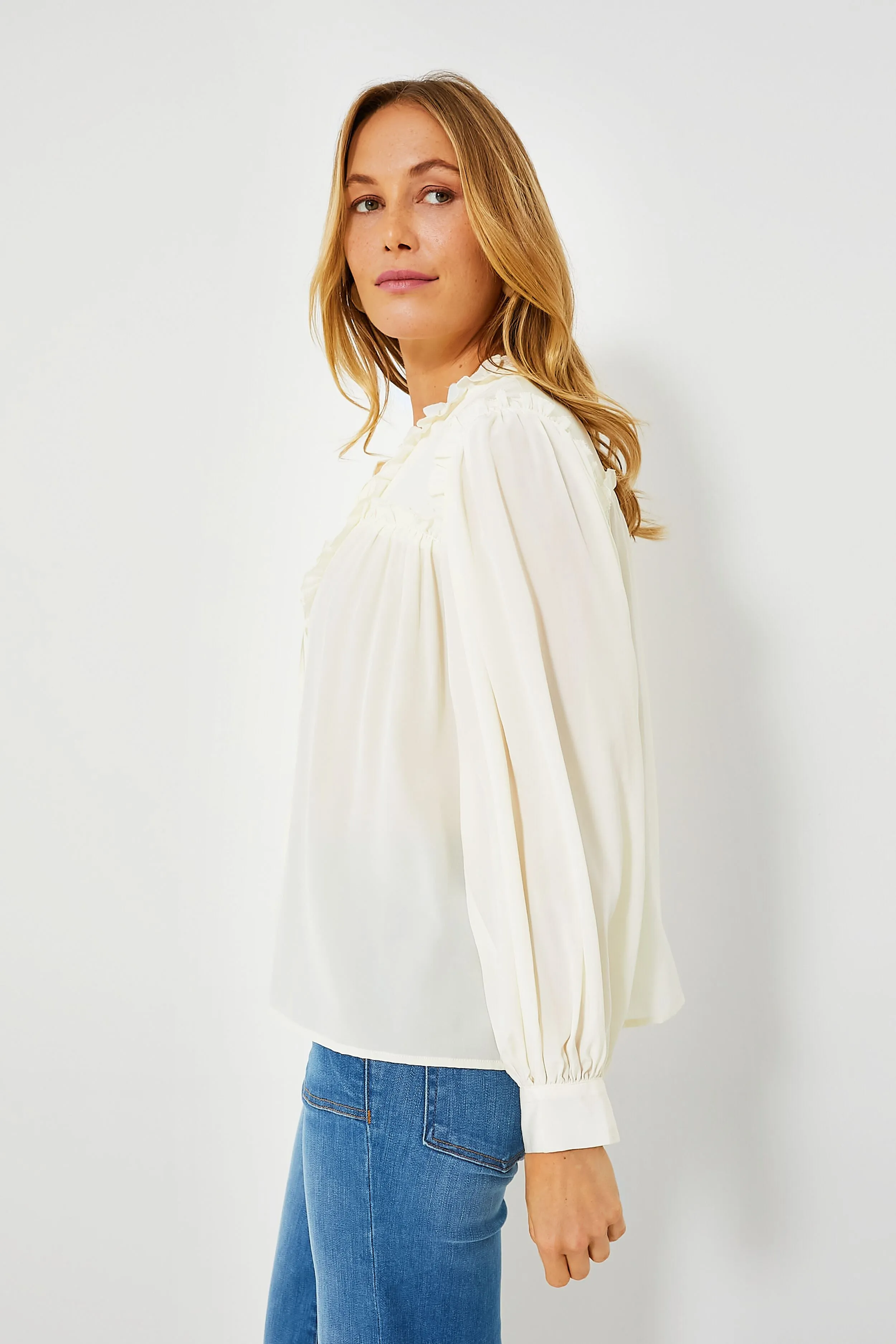 Ivory Soraya Solid Long Sleeve Top sold by Tuckernuck product image thumbnail 3