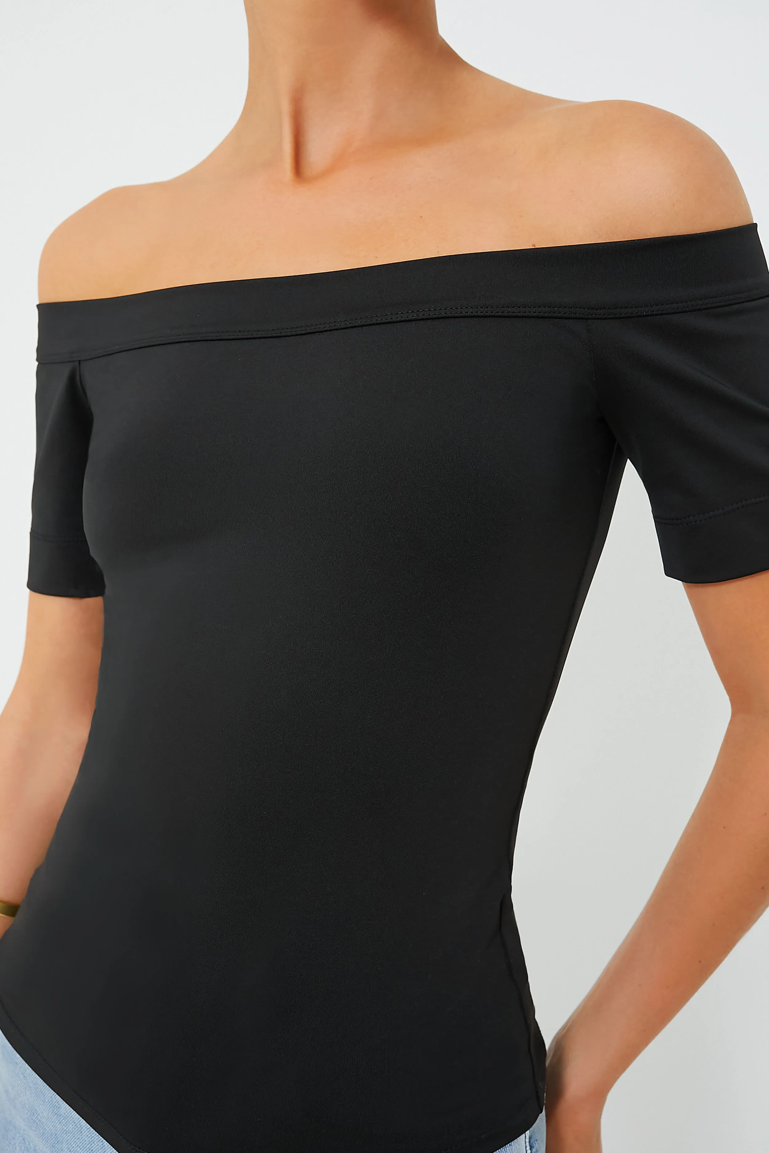 Black Short Sleeve Laila Top sold by Tuckernuck product image thumbnail 5