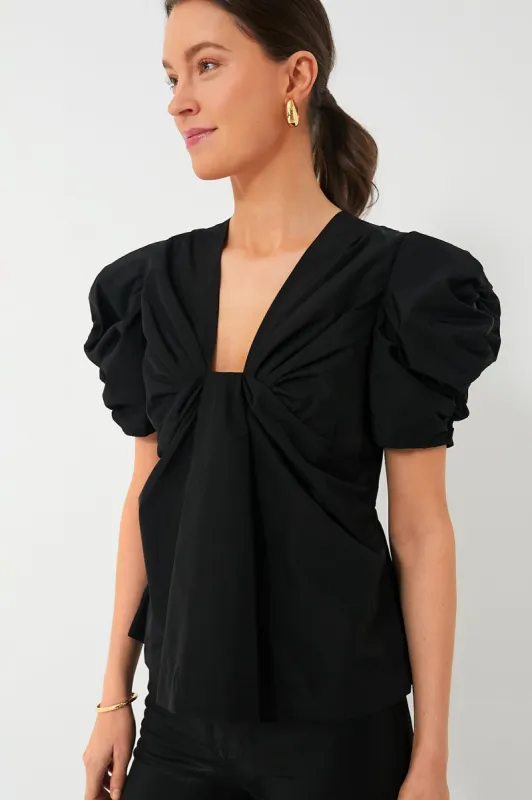 Black Aubrey Blouse made by Tuckernuck