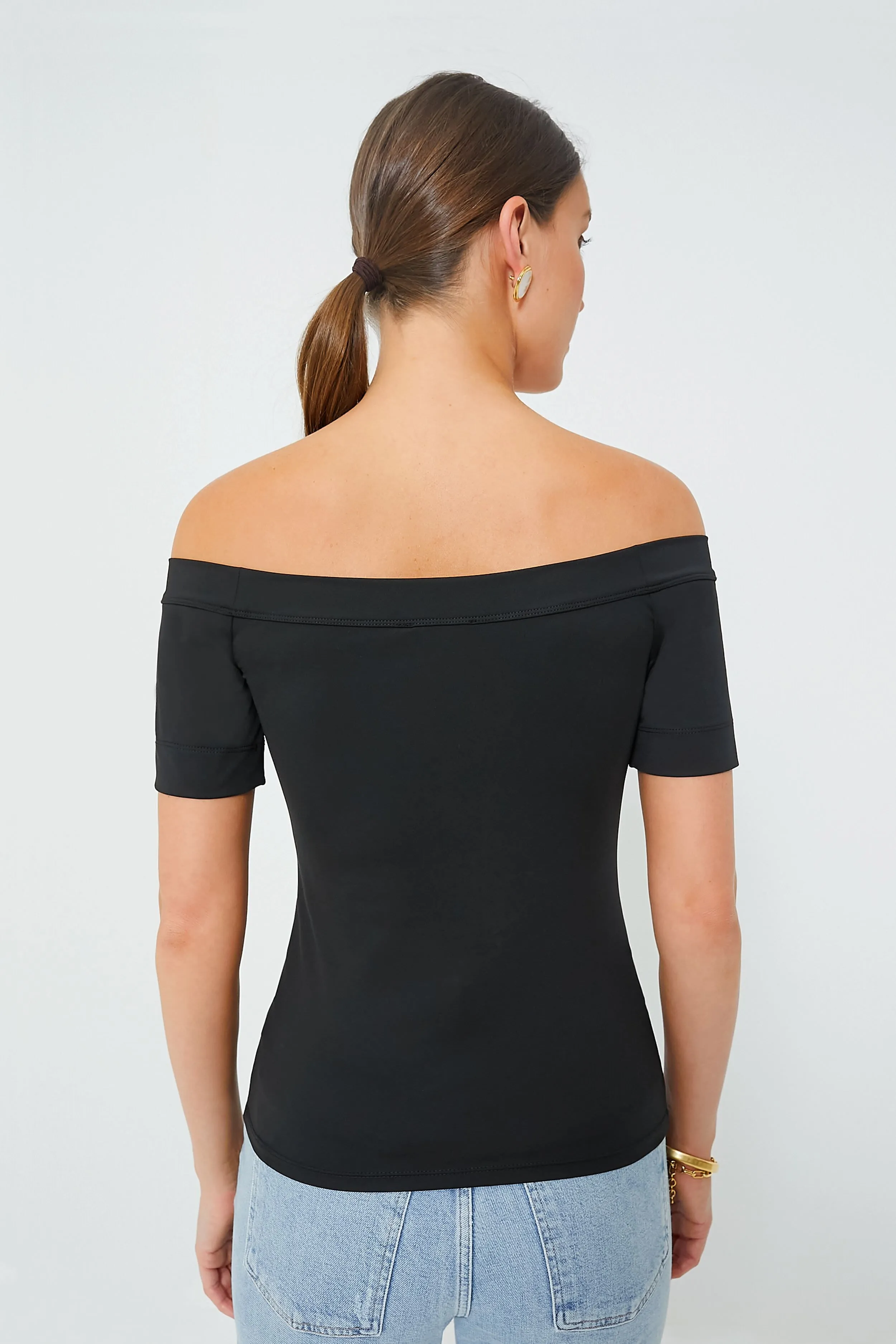 Black Short Sleeve Laila Top sold by Tuckernuck product image thumbnail 4