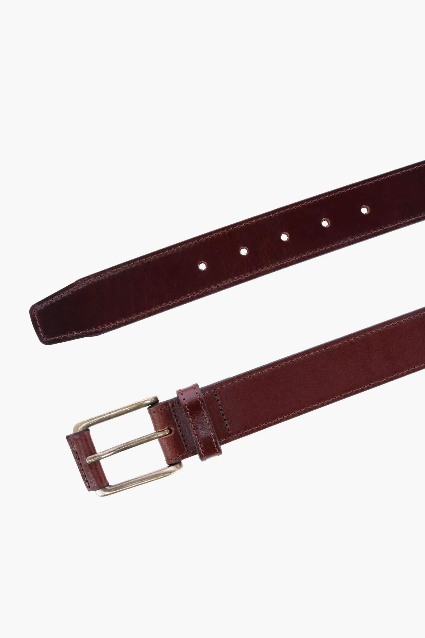 Brown Wyatt 34mm Genuine Leather Casual Jean Belt sold by Tuckernuck product image thumbnail 5