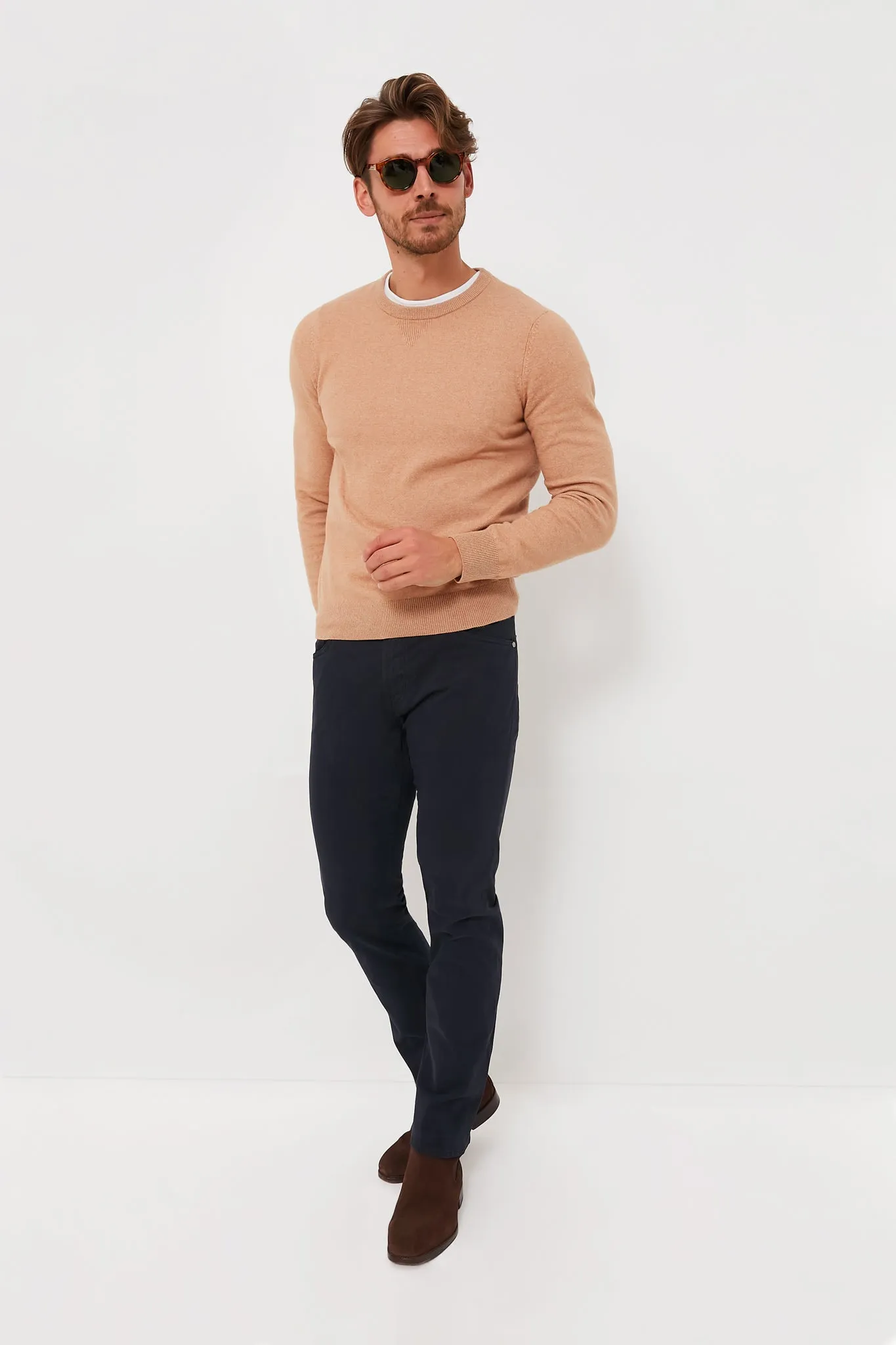 Brown Wyatt 34mm Genuine Leather Casual Jean Belt sold by Tuckernuck product image thumbnail 2