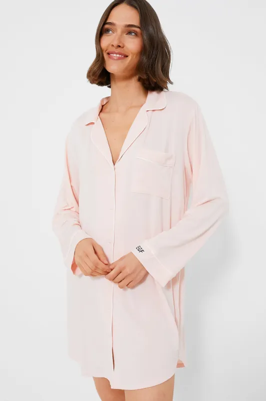 Petal Pink Gisele Sleepshirt sold by Tuckernuck