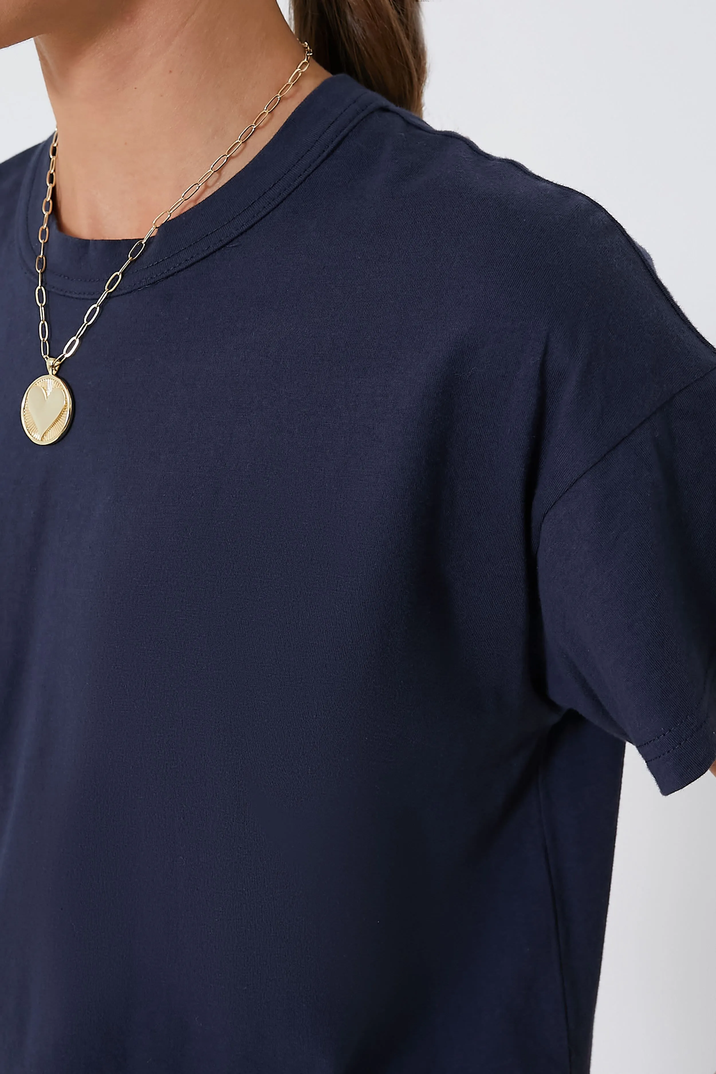 Navy Presley Boyfriend Tee sold by Tuckernuck product image thumbnail 5