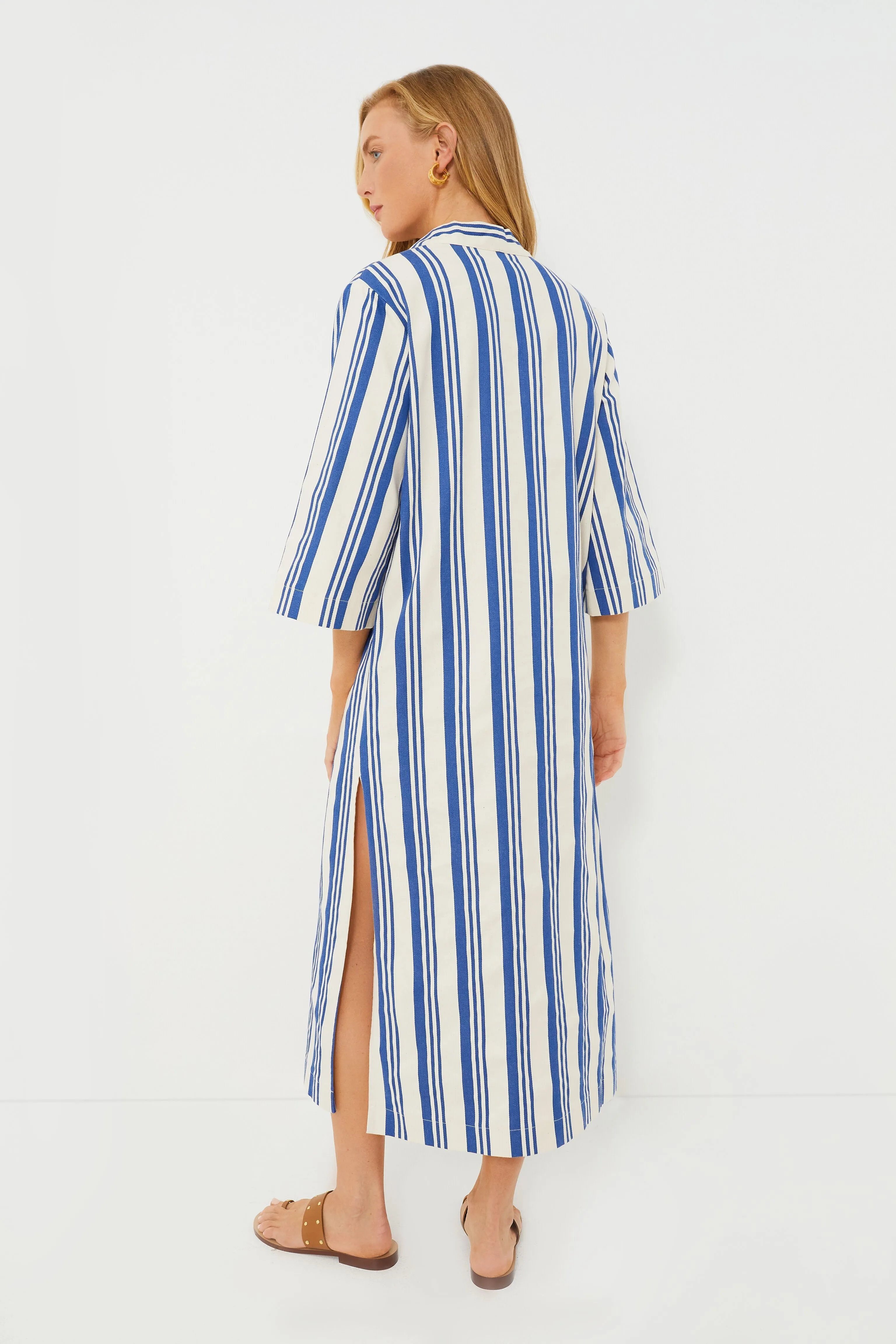 French Blue Stripe Adele Dress sold by Tuckernuck product image thumbnail 4