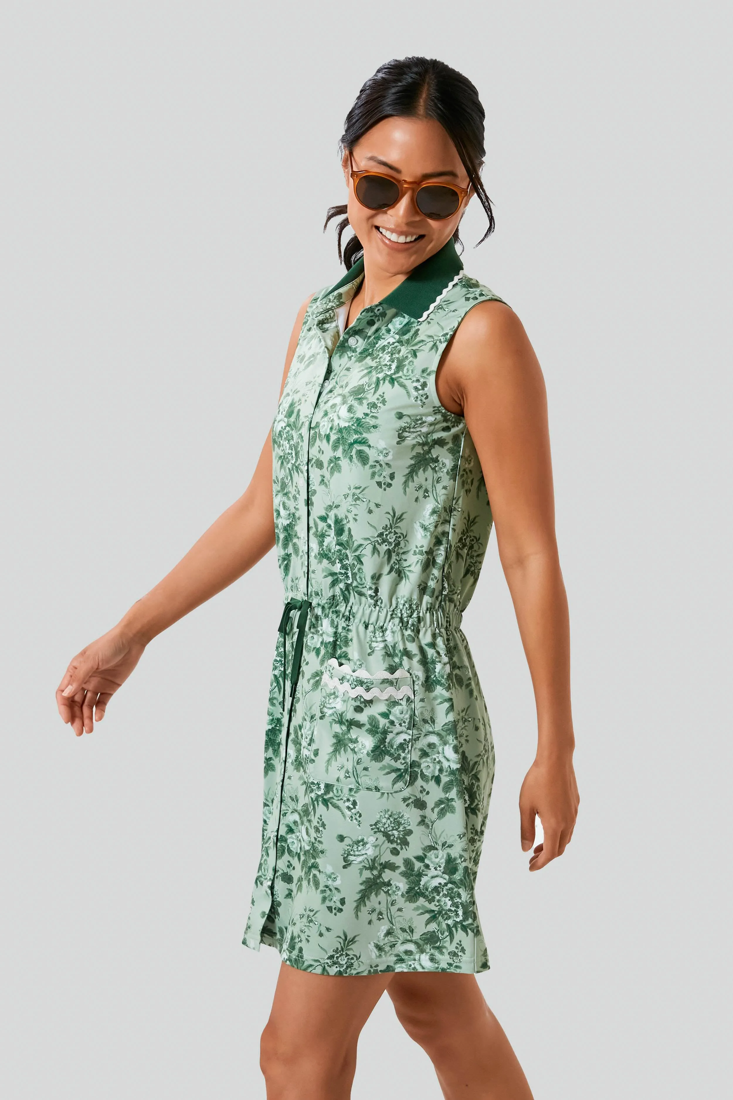 Green Bouquet Sleeveless Alcott Golf Dress sold by Tuckernuck product image thumbnail 4