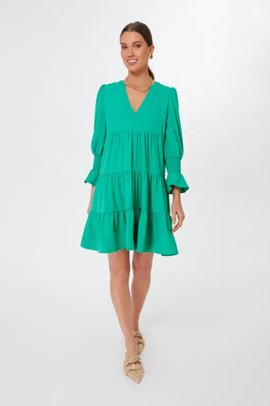 Dunmore Green Crepe Kenzo Dress sold by Tuckernuck