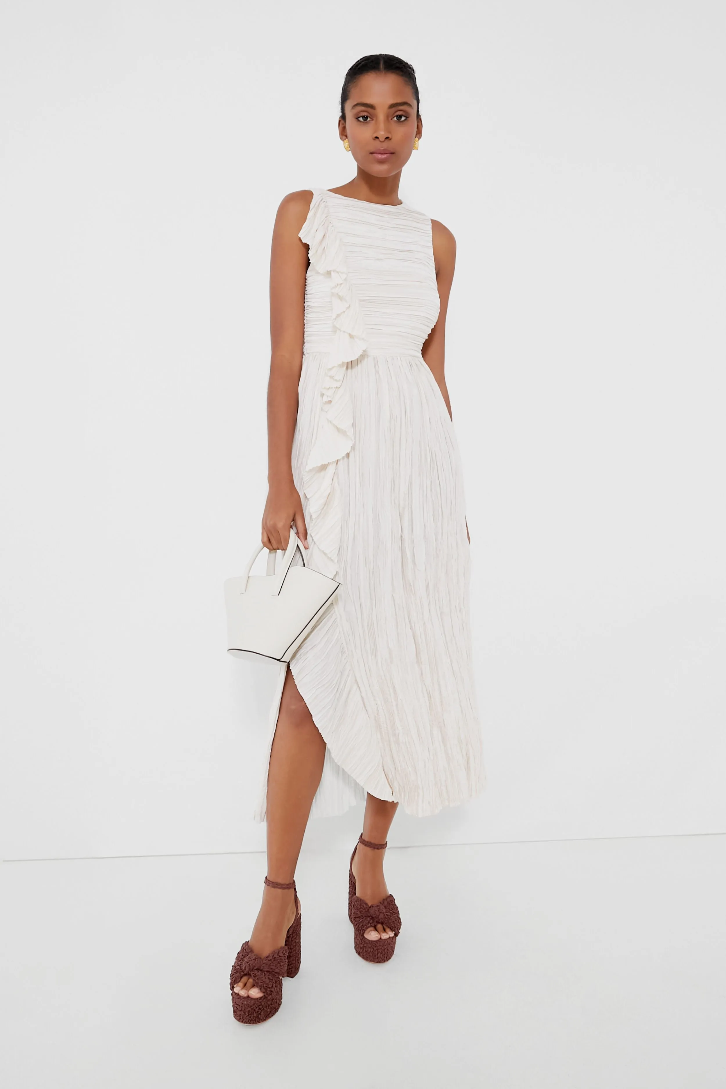 Cacao Textured Fabric Roz Heels sold by Tuckernuck product image thumbnail 2