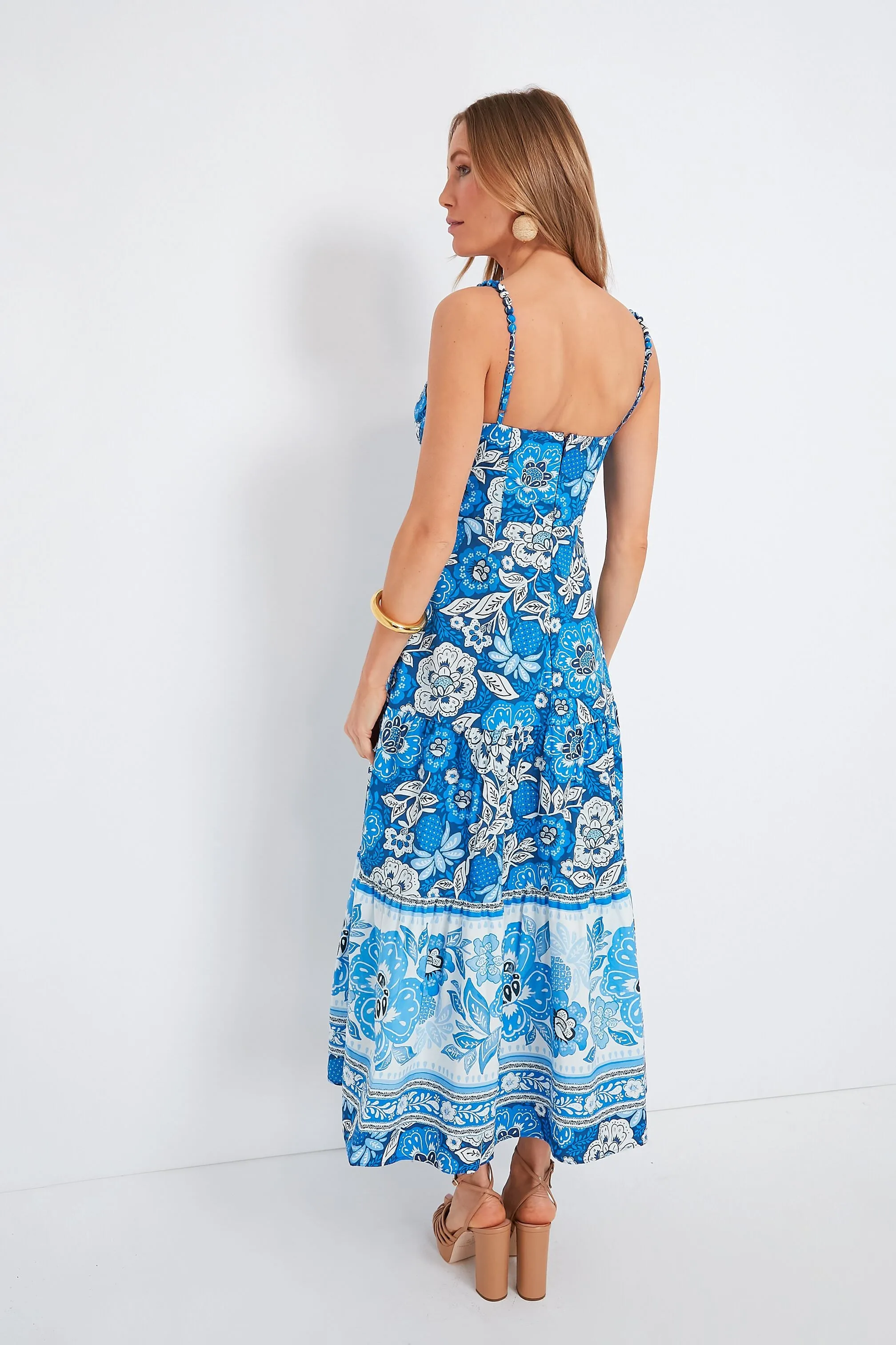 Full of Flowers Blue Midi Dress sold by Tuckernuck product image thumbnail 4