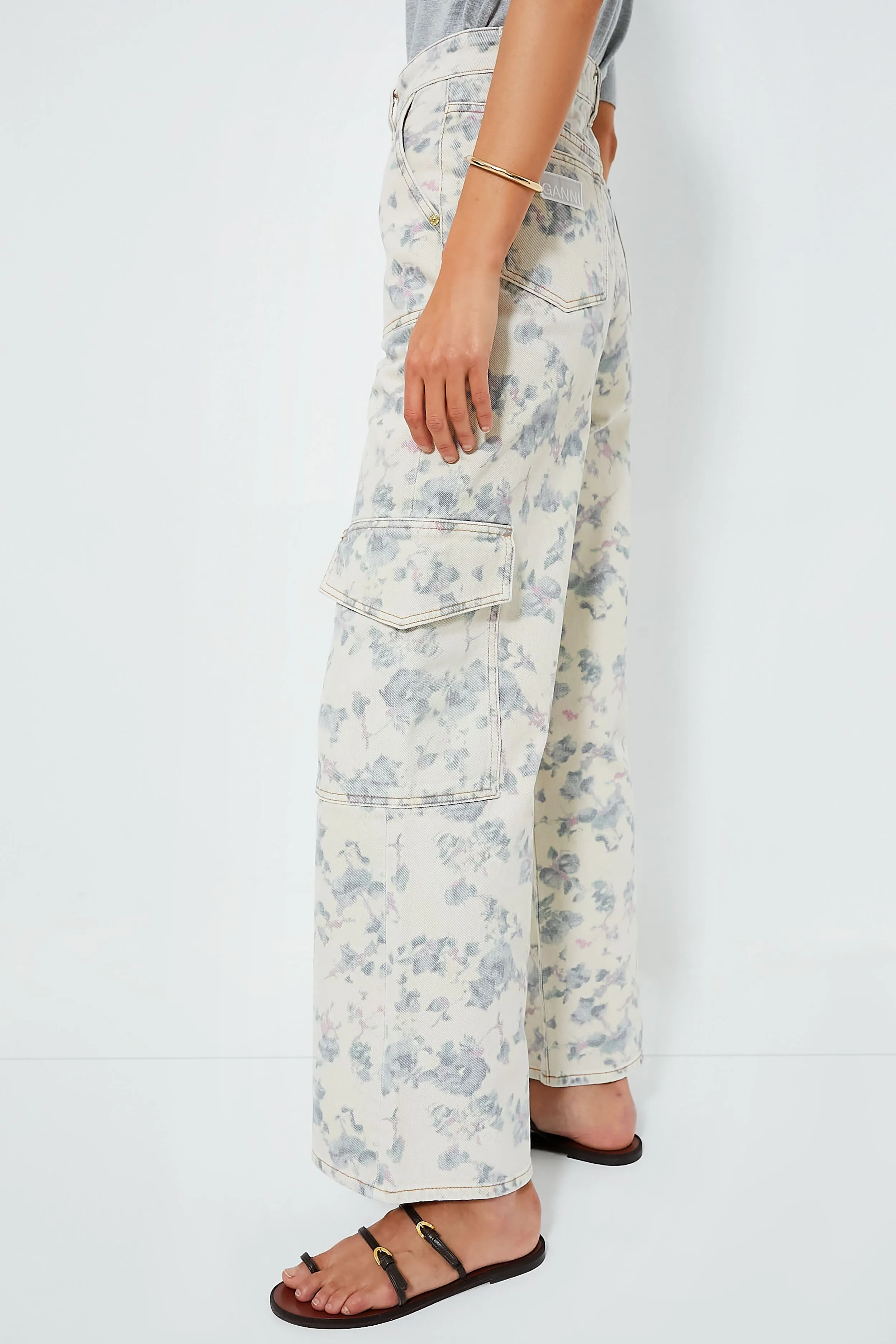 Tofu Print Denim Angi Cargo Pant sold by Tuckernuck product image thumbnail 3