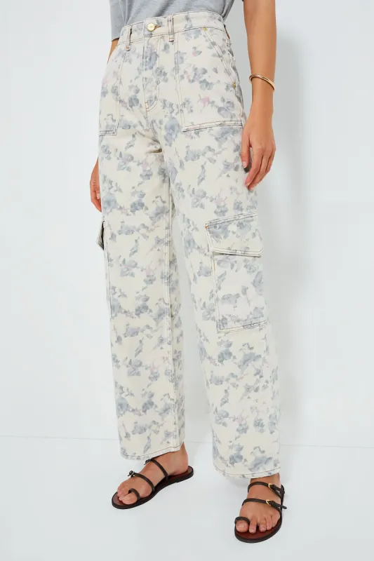 Tofu Print Denim Angi Cargo Pant made by Tuckernuck