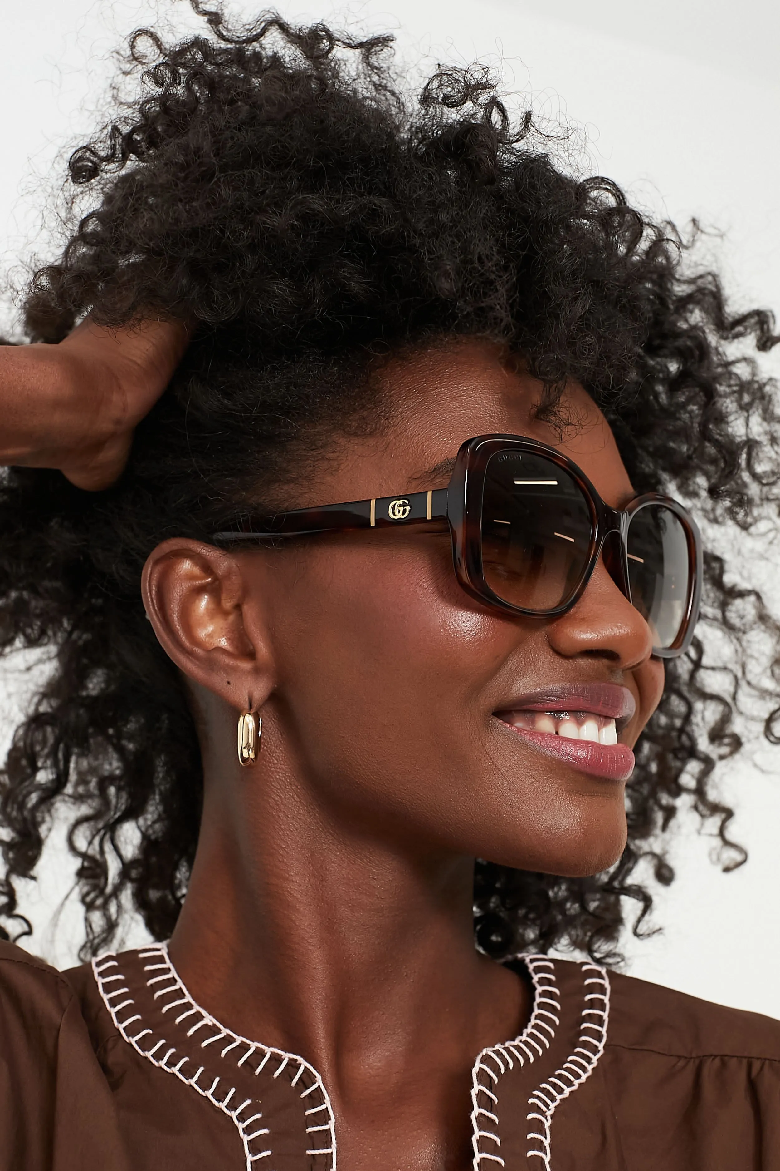 Havana Square Frame Sunglasses sold by Tuckernuck product image thumbnail 2