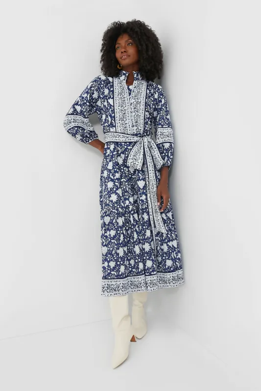 Exclusive Navy Flounce Dress sold by Tuckernuck