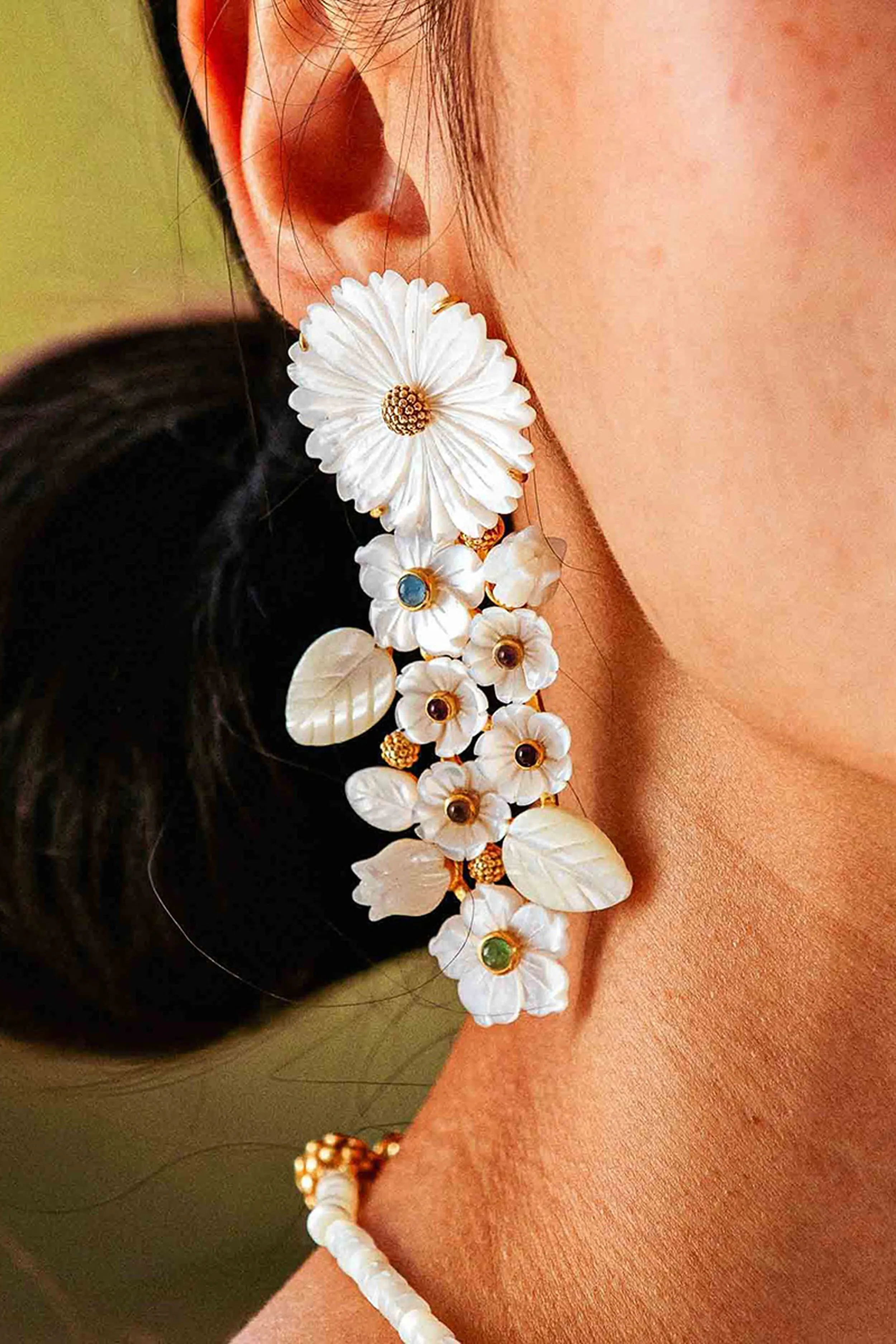 Mermaid Garden Convertible Statement Earrings sold by Tuckernuck product image thumbnail 2