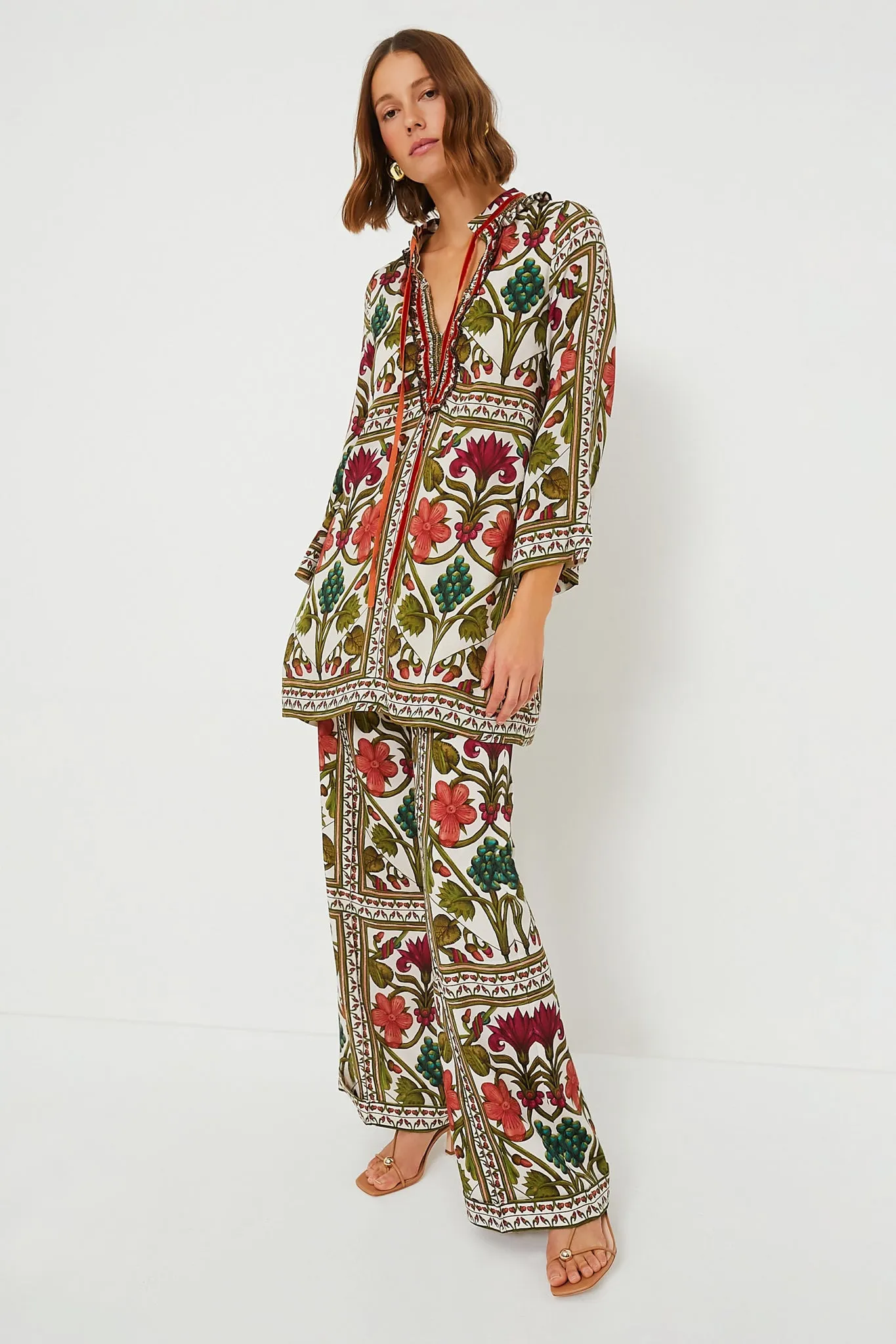 Off White Multicolor Maria Pants sold by Tuckernuck product image thumbnail 3