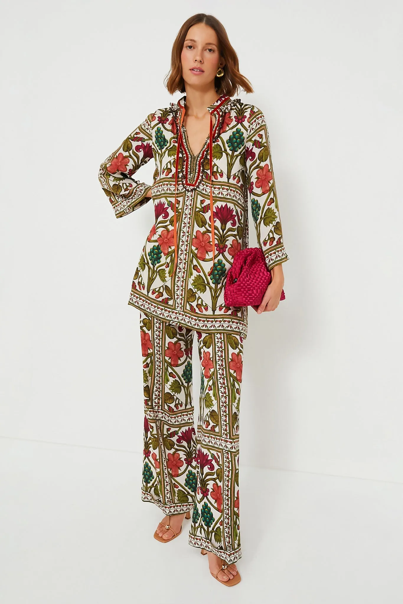 Off White Multicolor Maria Pants sold by Tuckernuck product image thumbnail 4