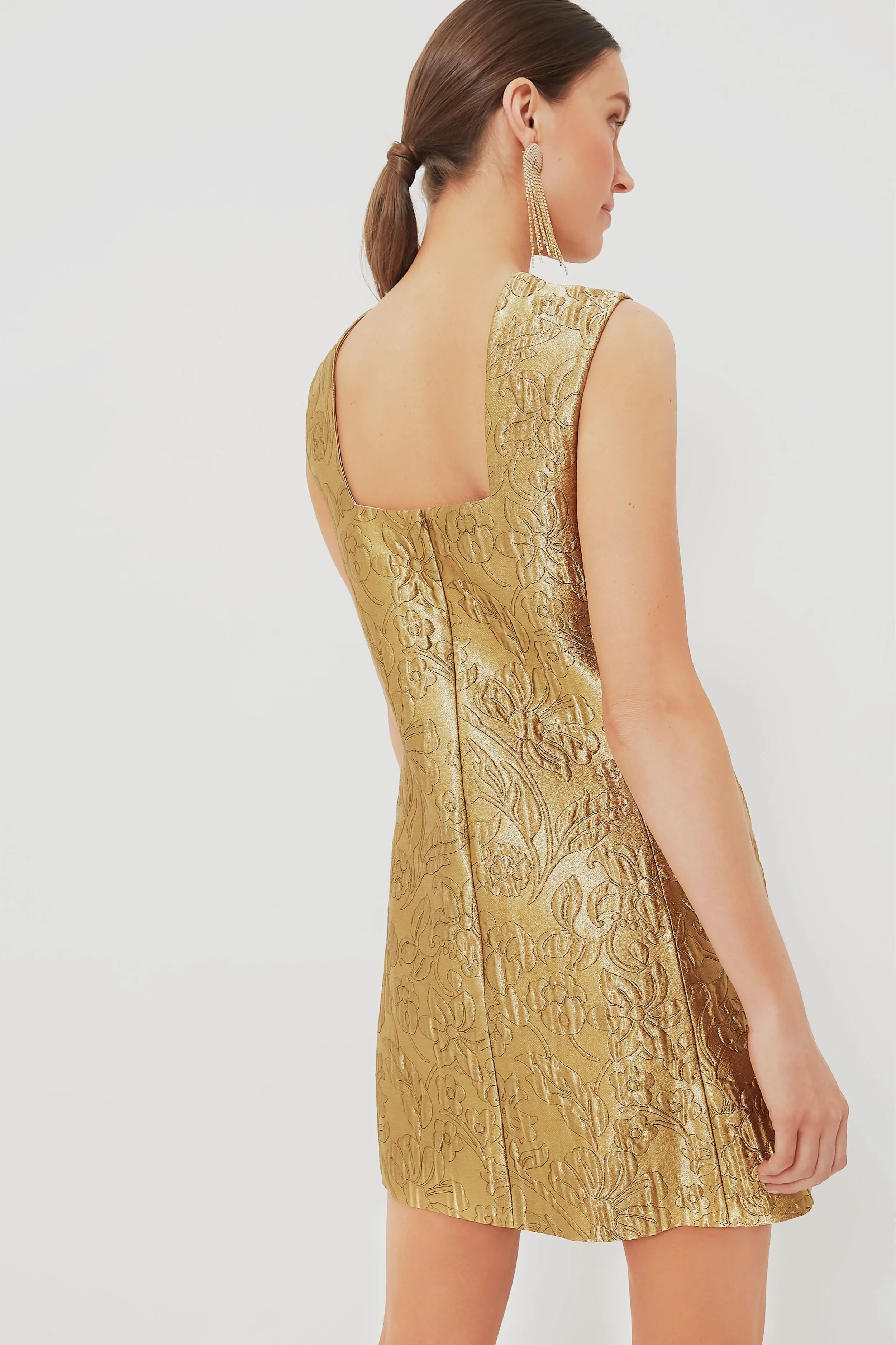 Gold Lurex Irma Dress sold by Tuckernuck product image thumbnail 4